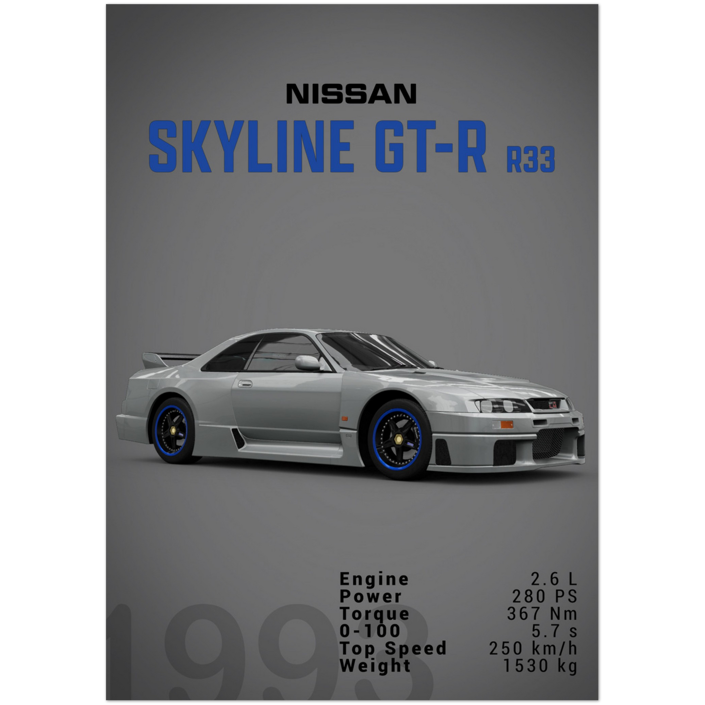 Nissan Skyline GT-R R33 (NISSAN04D)