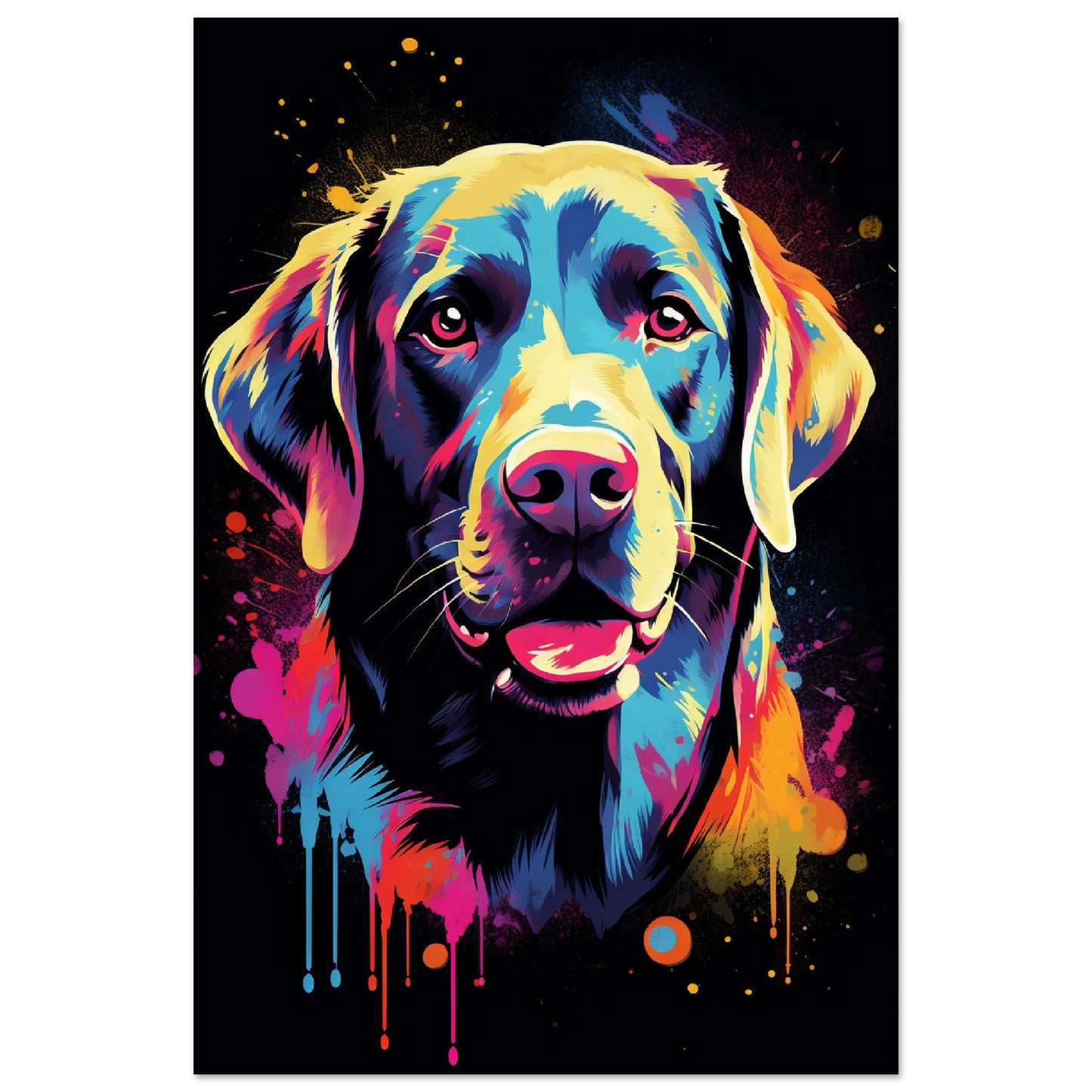 Labrador Hund Pop-Art (DOG01)