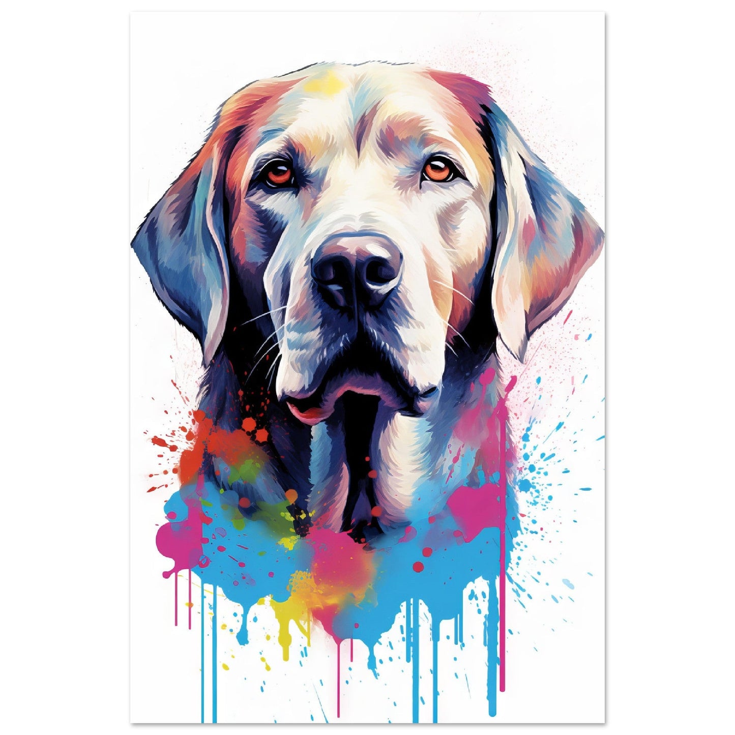 Labrador Hund Pop-Art (DOG07)