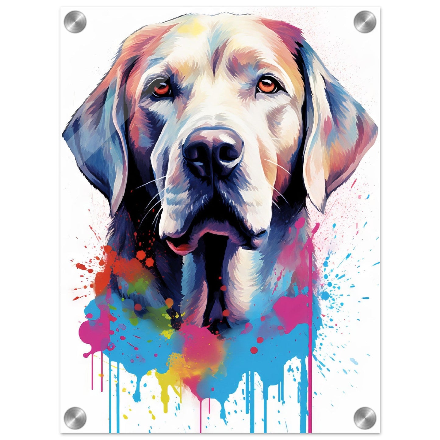 Labrador Hund Pop-Art (DOG07)