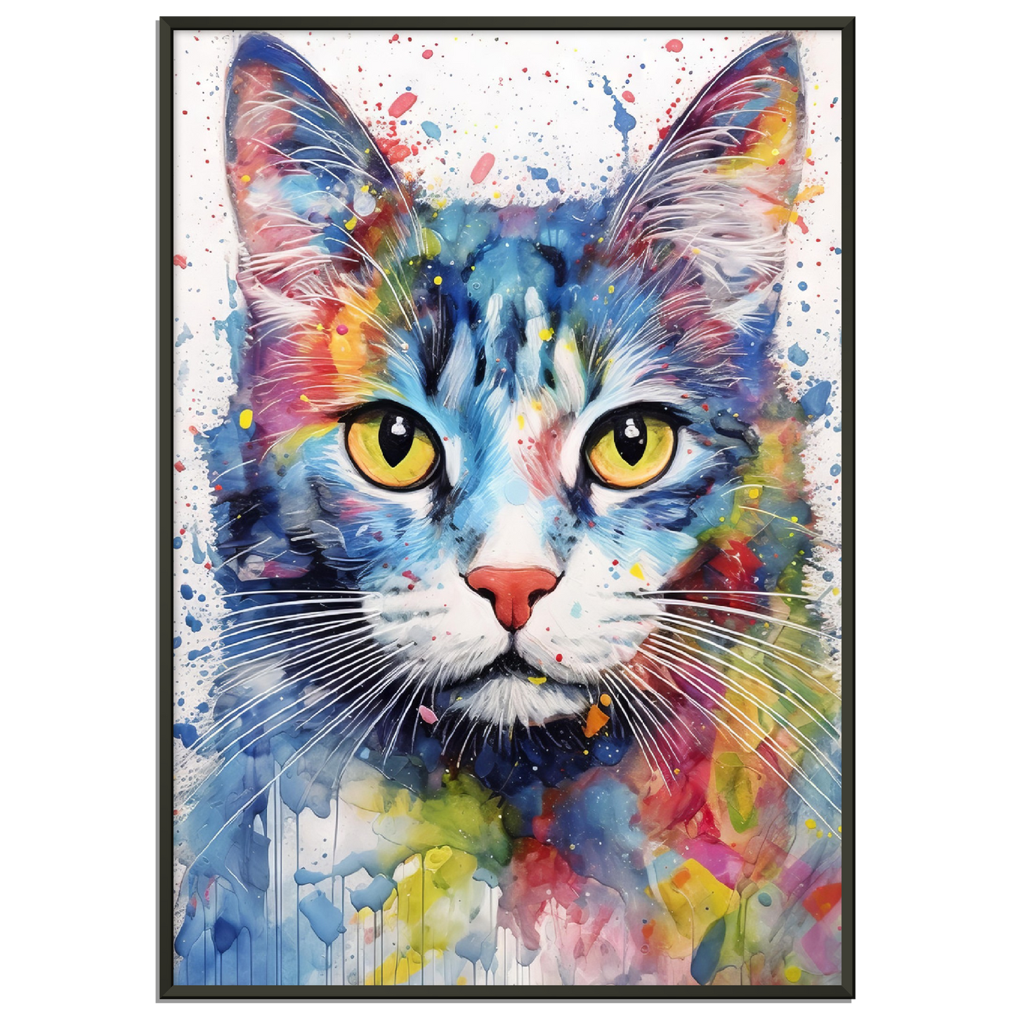 Domestic cat pop art (CAT05)
