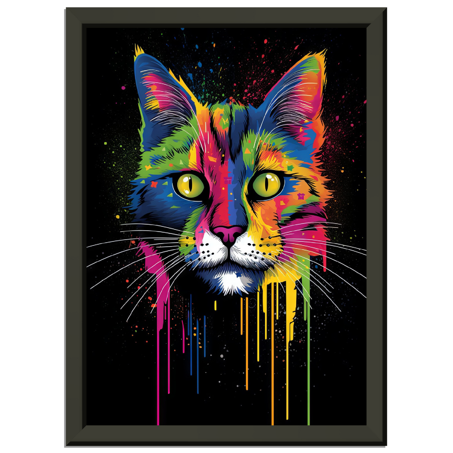 Domestic cat pop art (CAT02)