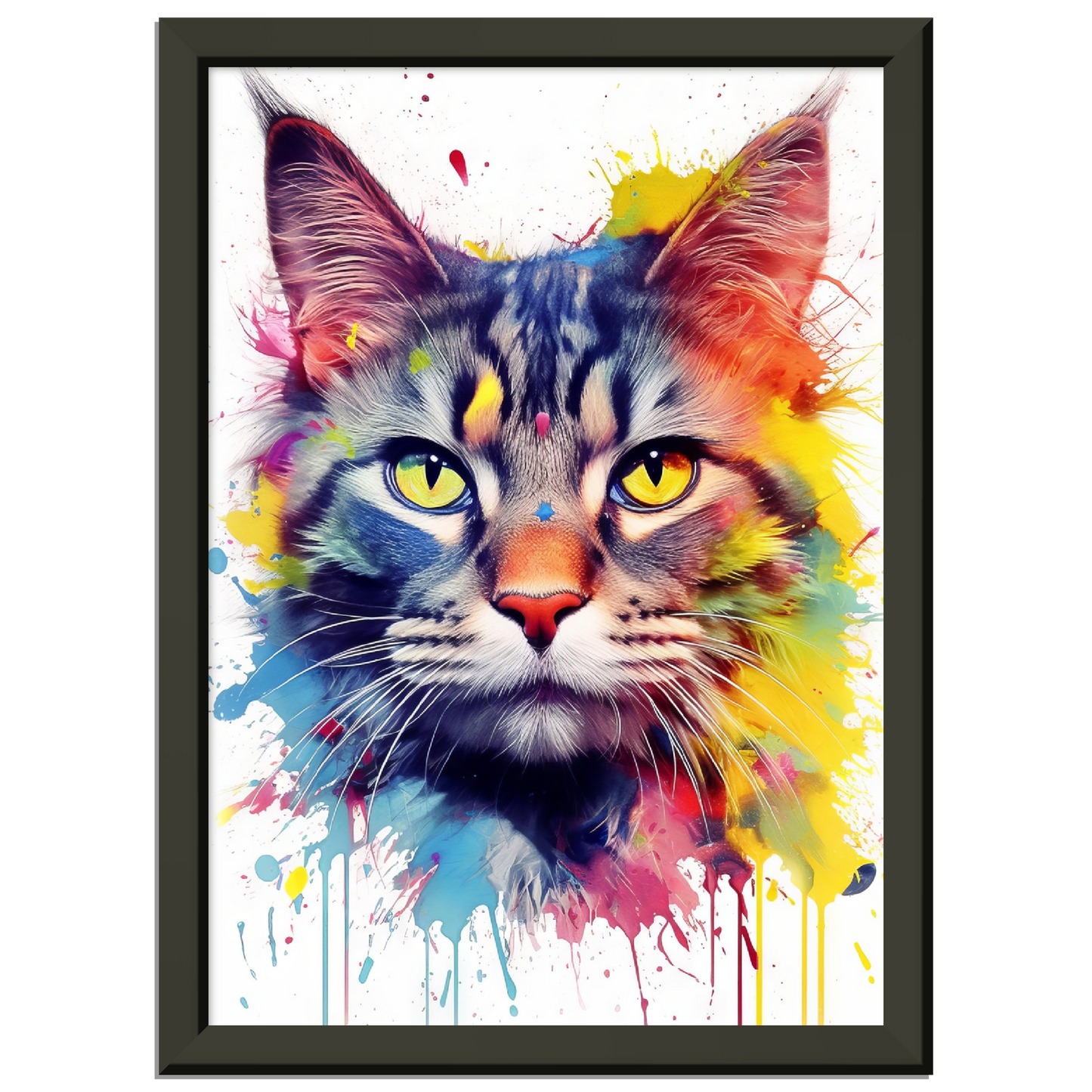 Domestic cat pop art (CAT06)