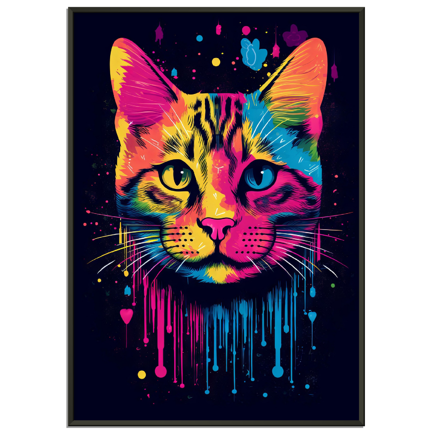 Katze (Hauskatze) Pop-Art (CAT01)