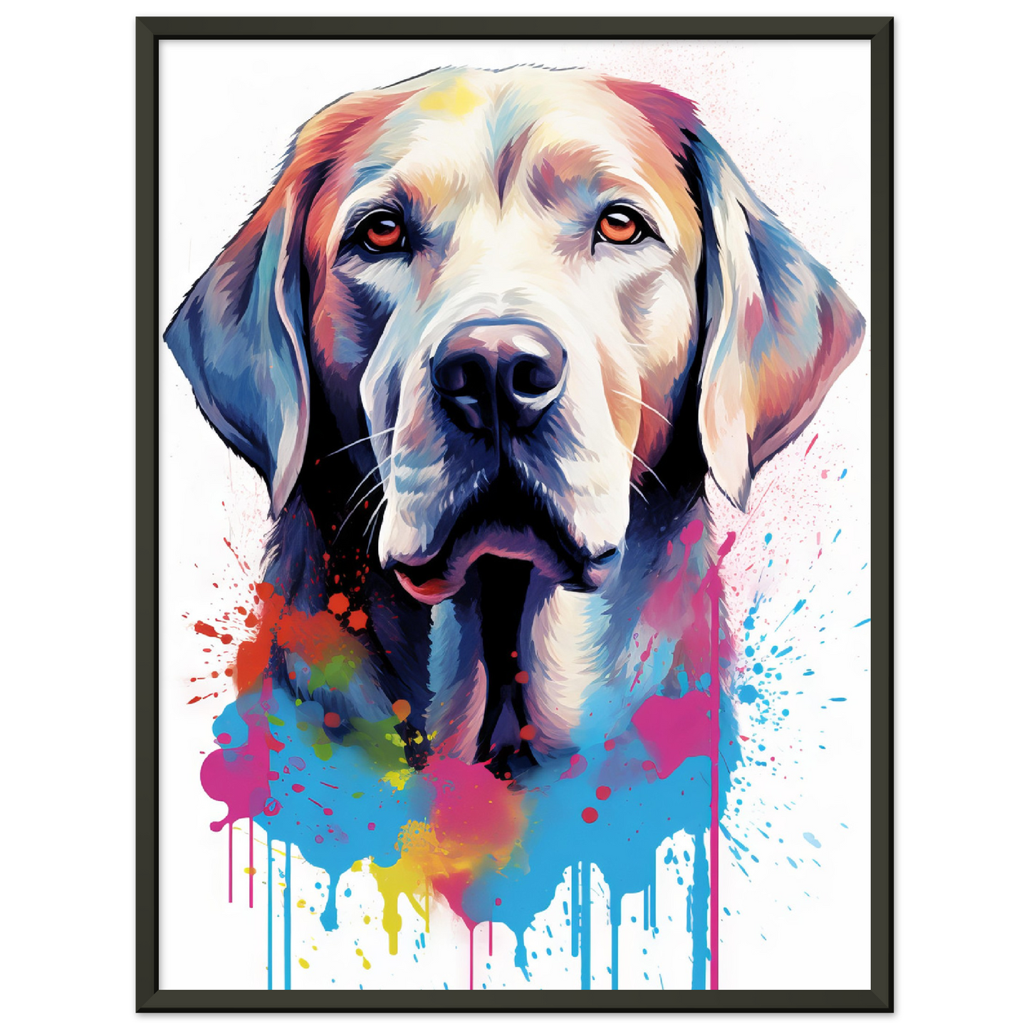 Labrador Hund Pop-Art (DOG07)