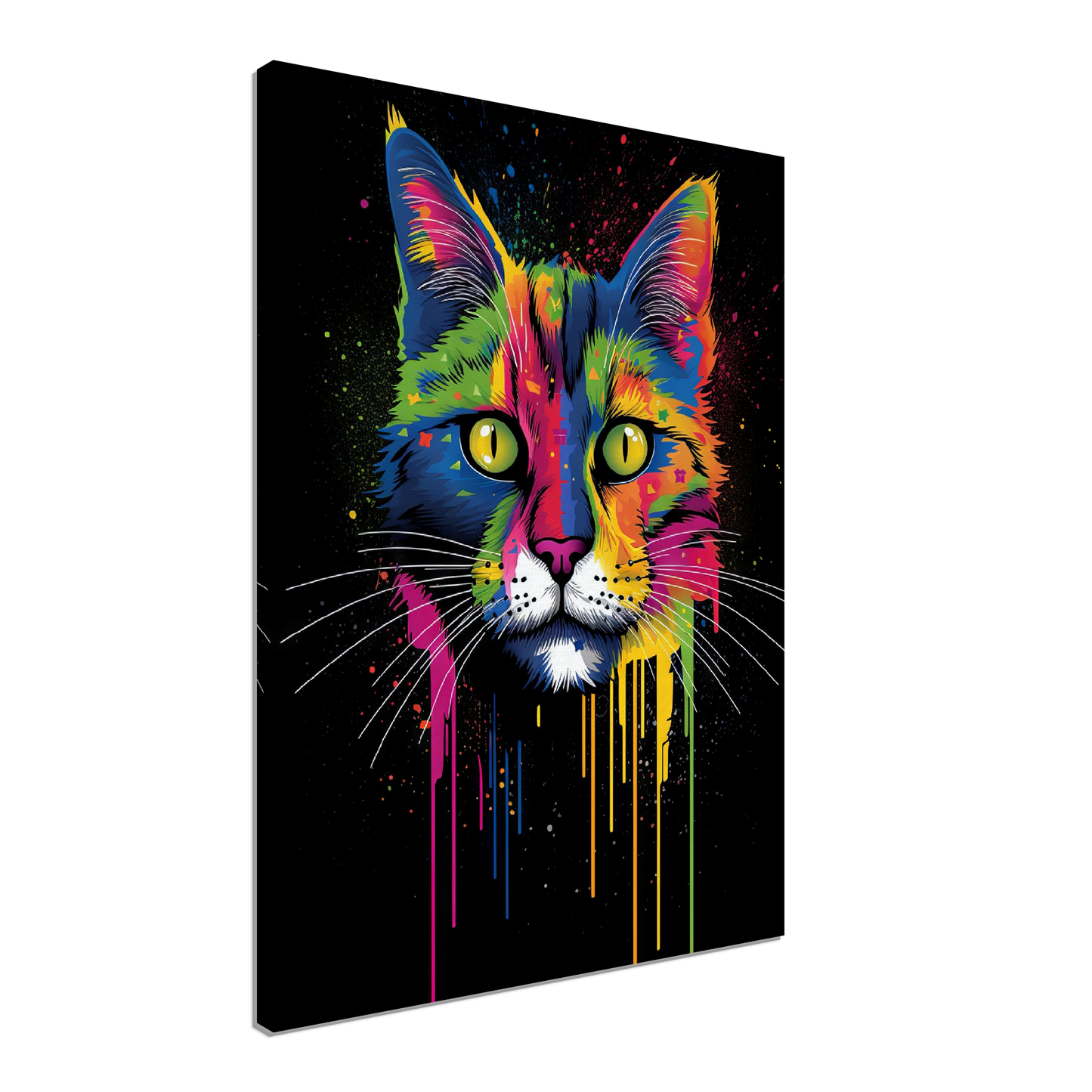 Domestic cat pop art (CAT02)