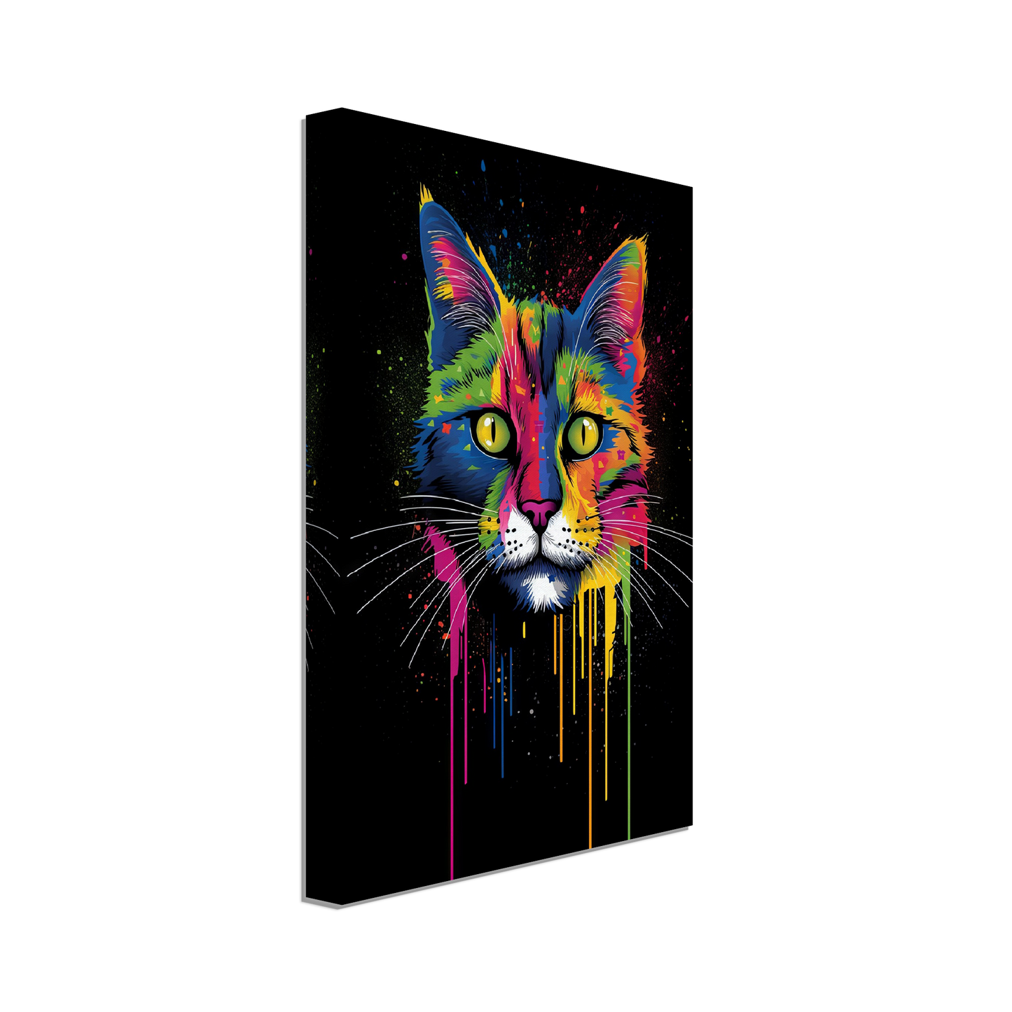Domestic cat pop art (CAT02)