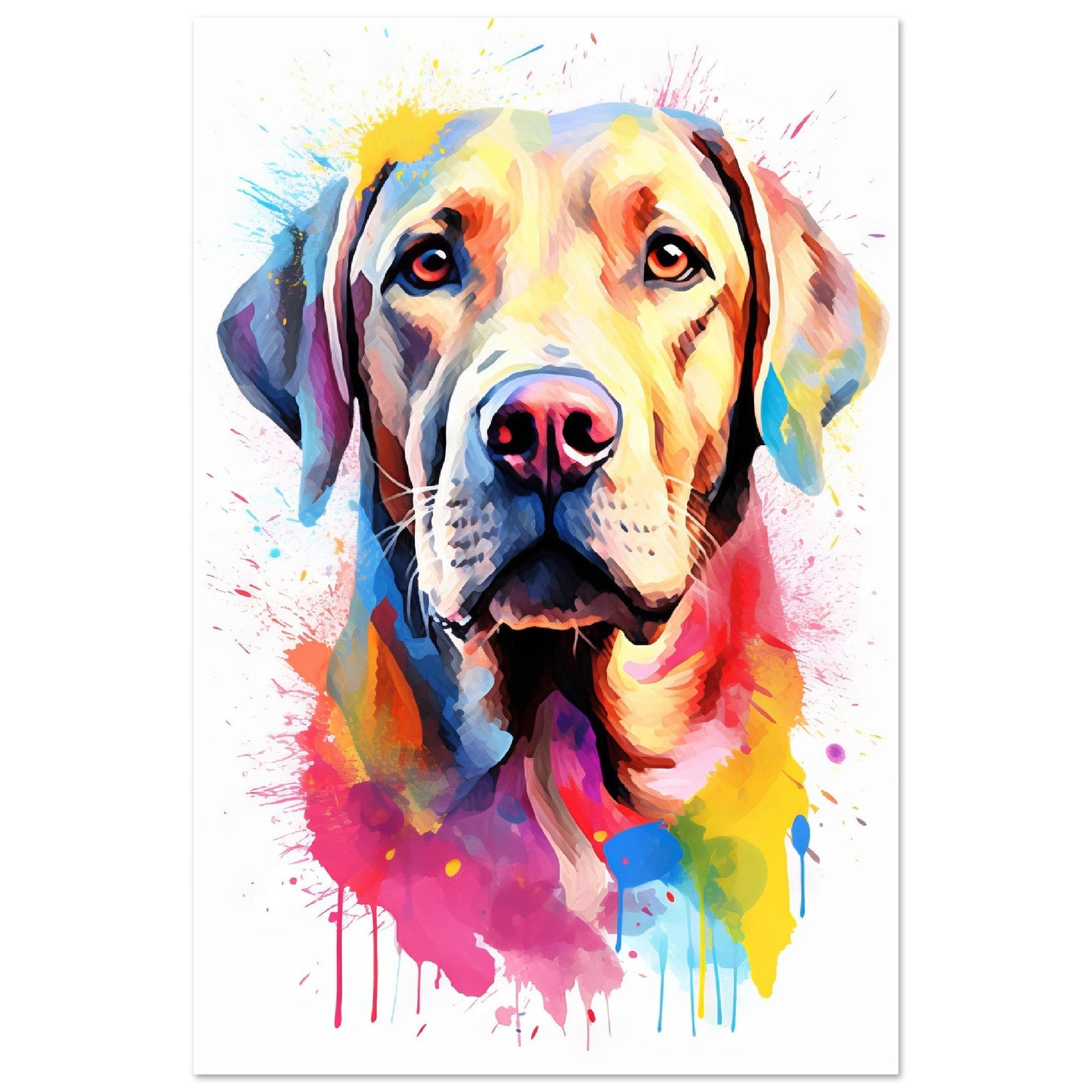 Labrador Hund Pop-Art (DOG08)