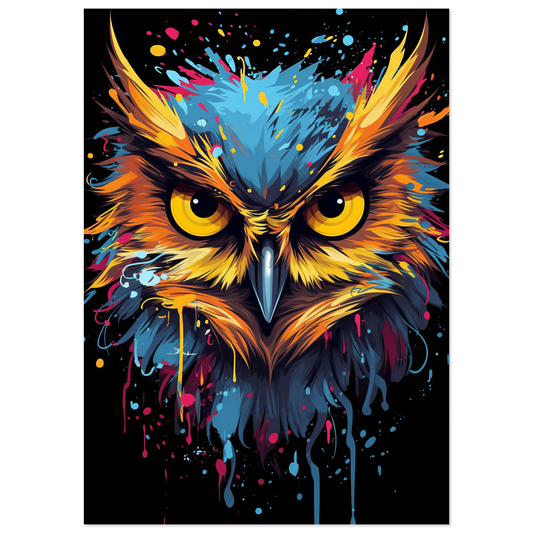 Owl pop art (BIRD25)