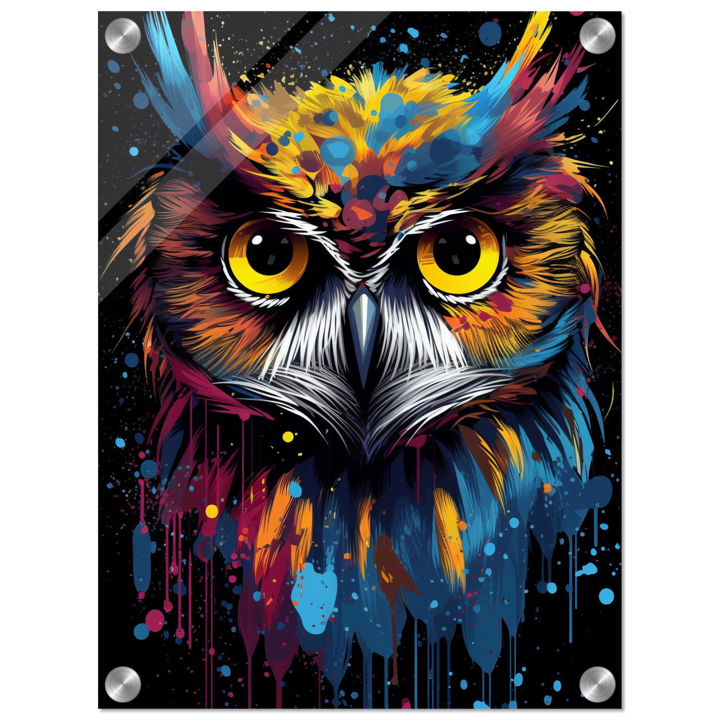 Eule Pop-Art (BIRD27)