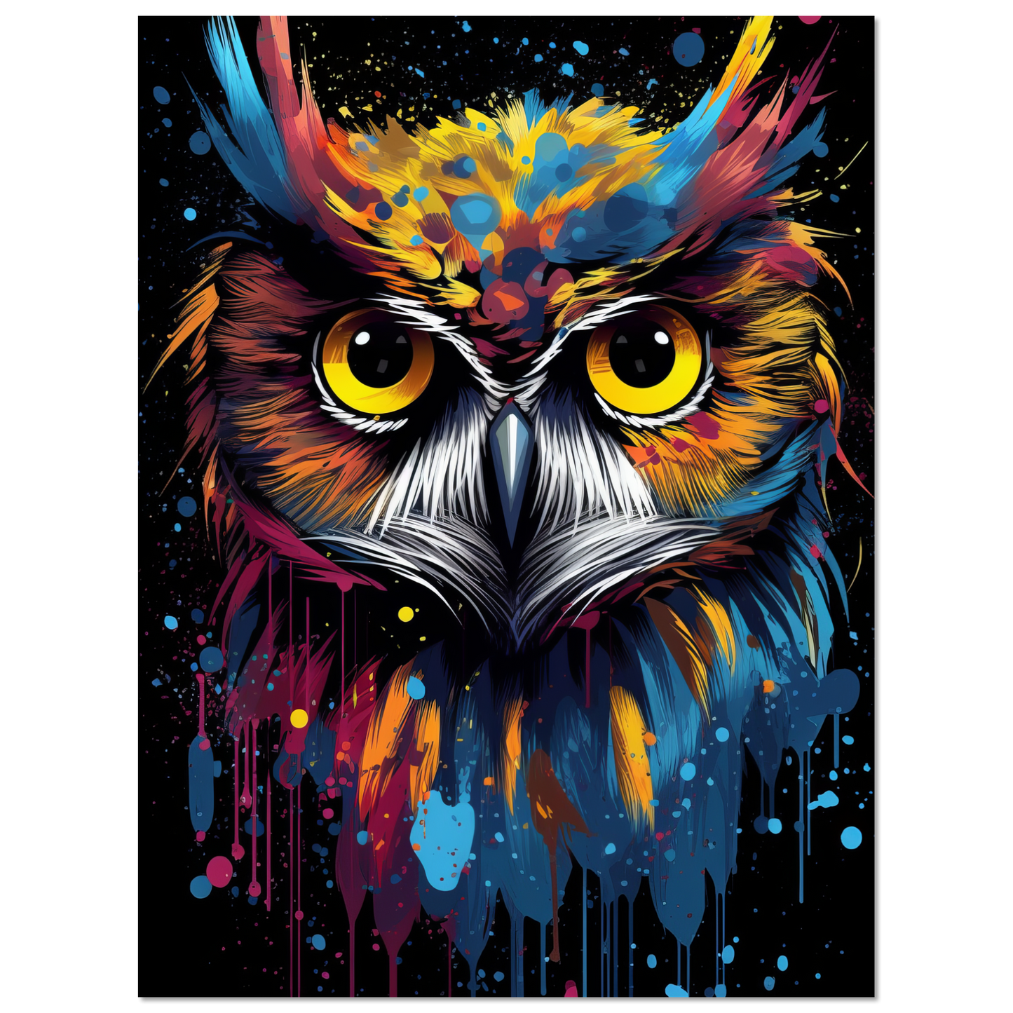 Eule Pop-Art (BIRD27)