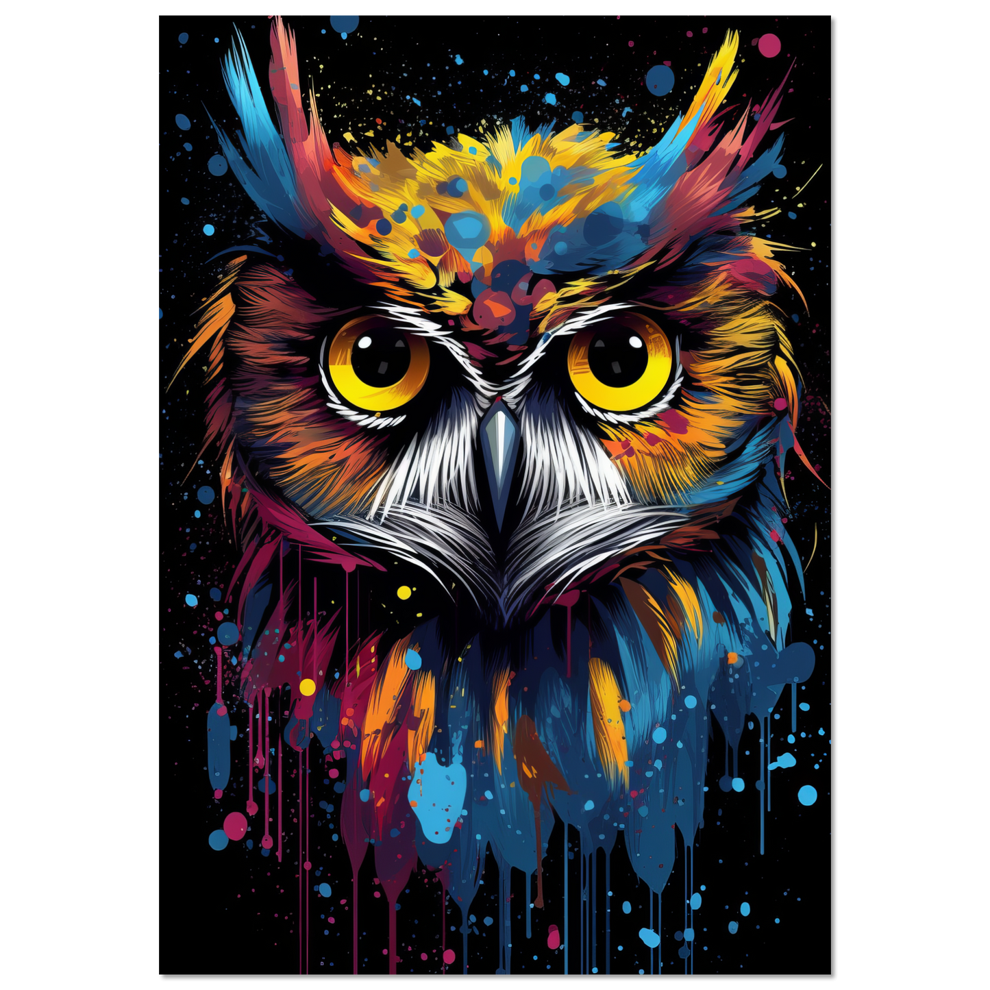 Eule Pop-Art (BIRD27)