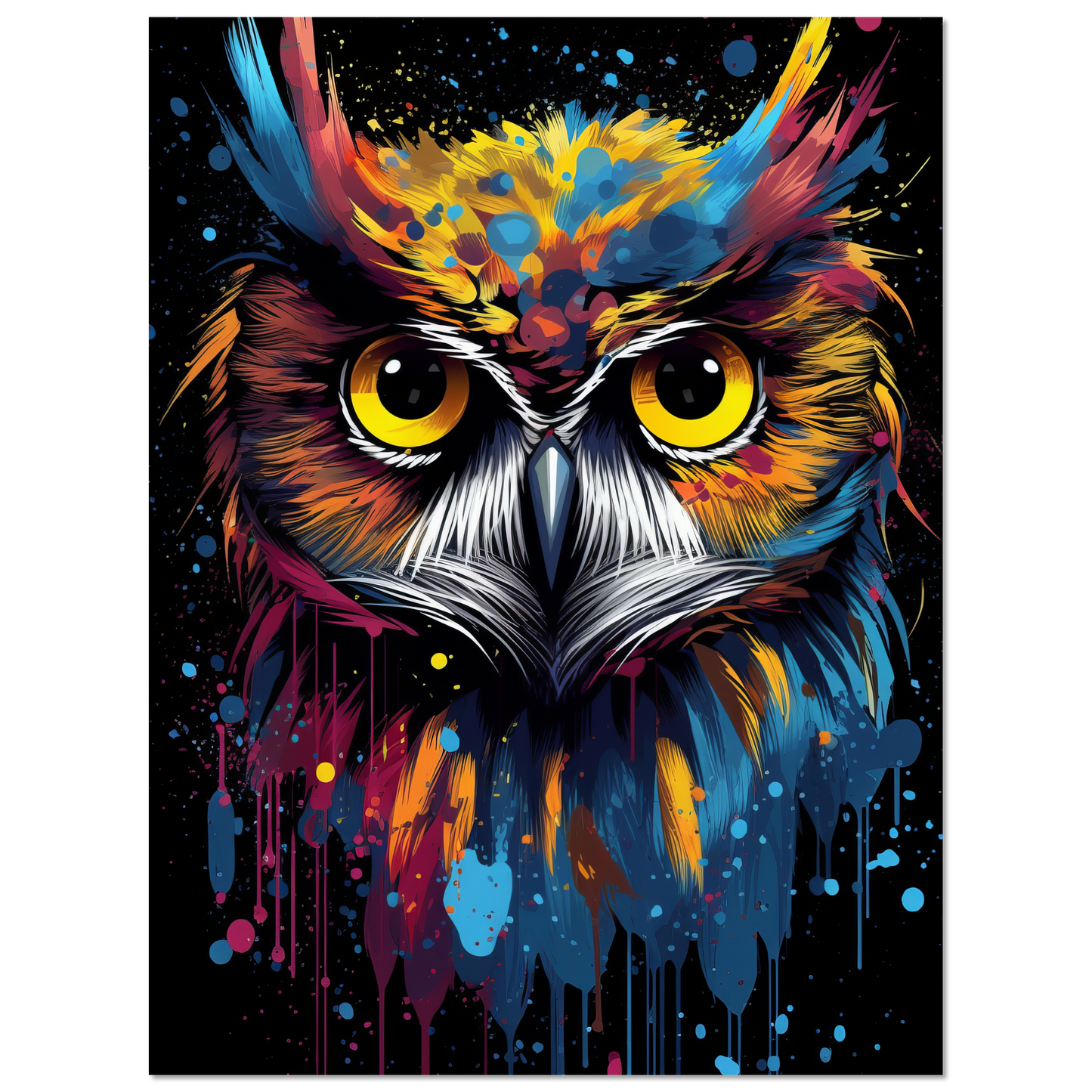 Eule Pop-Art (BIRD27)