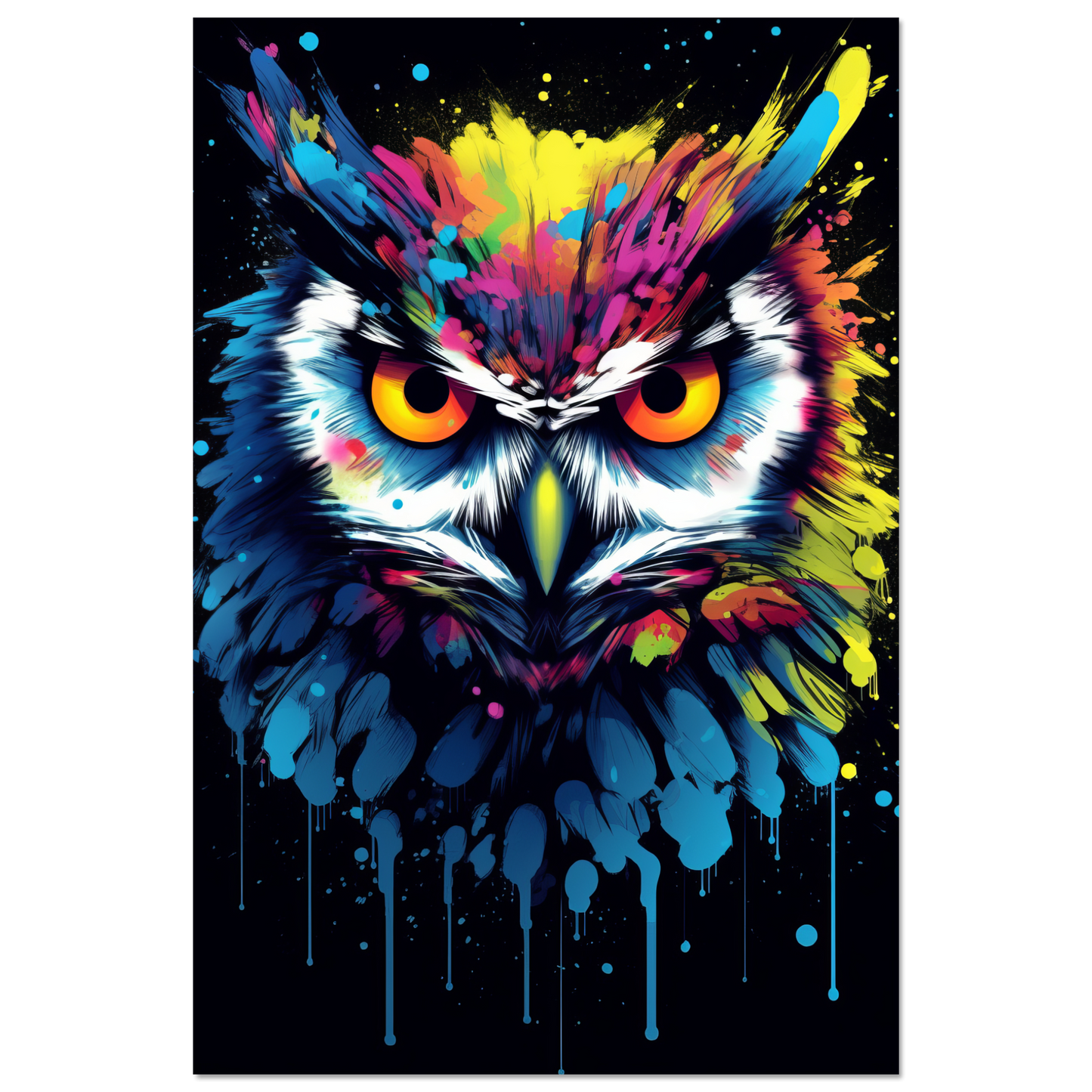 Eule Pop-Art (BIRD28)
