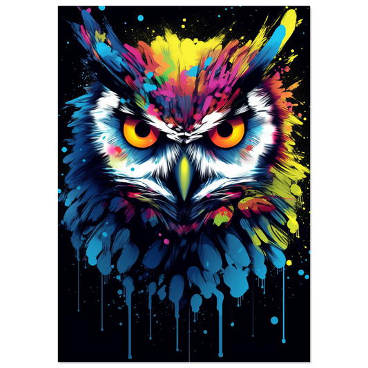 Owl pop art (BIRD28)