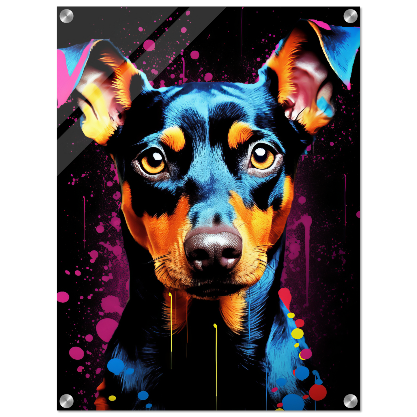 Deutscher Pinscher Pop-Art (DOG254)