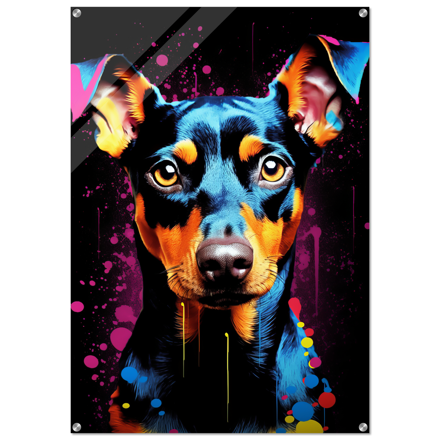Deutscher Pinscher Pop-Art (DOG254)