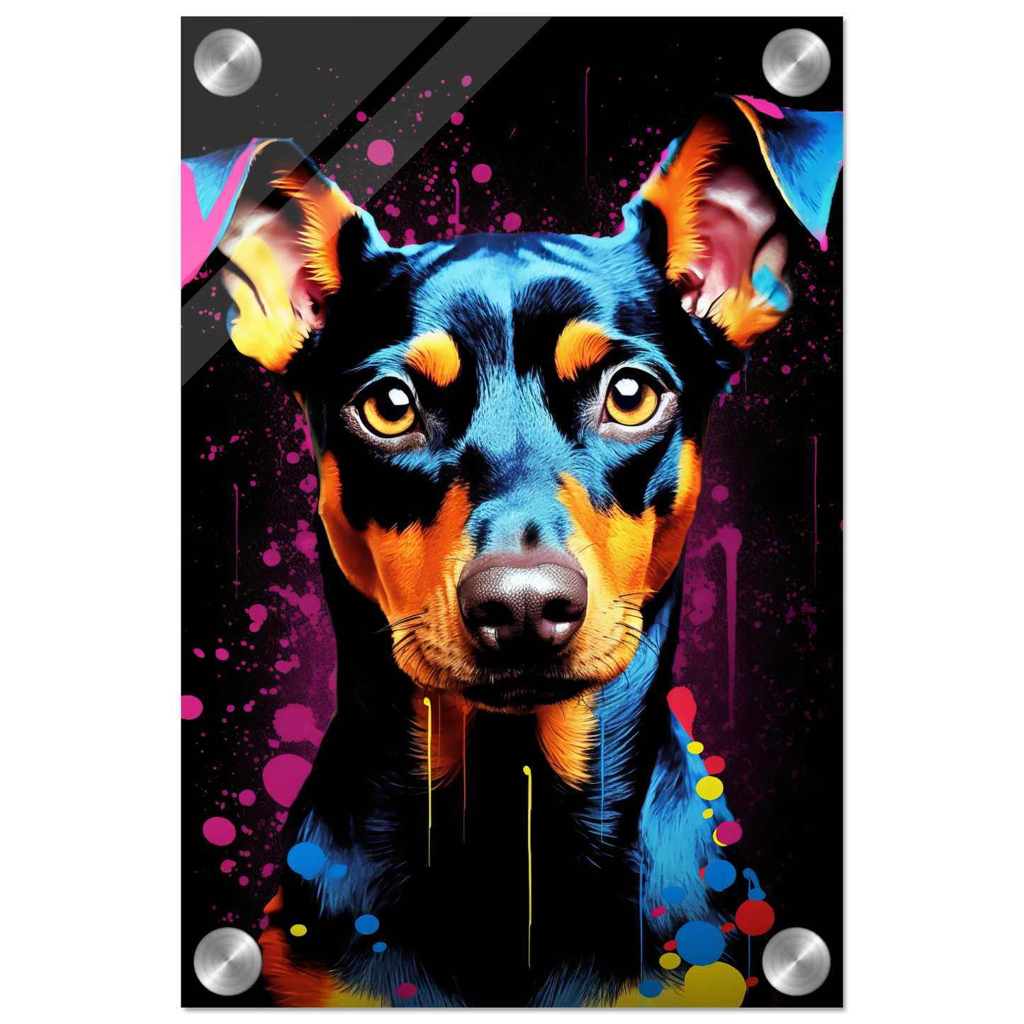 Deutscher Pinscher Pop-Art (DOG254)