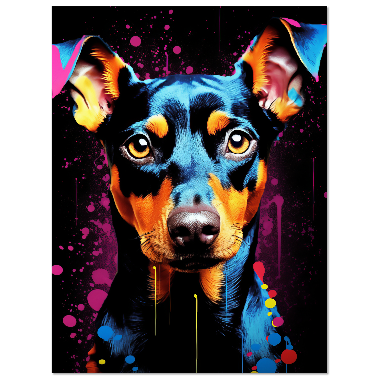 Deutscher Pinscher Pop-Art (DOG254)