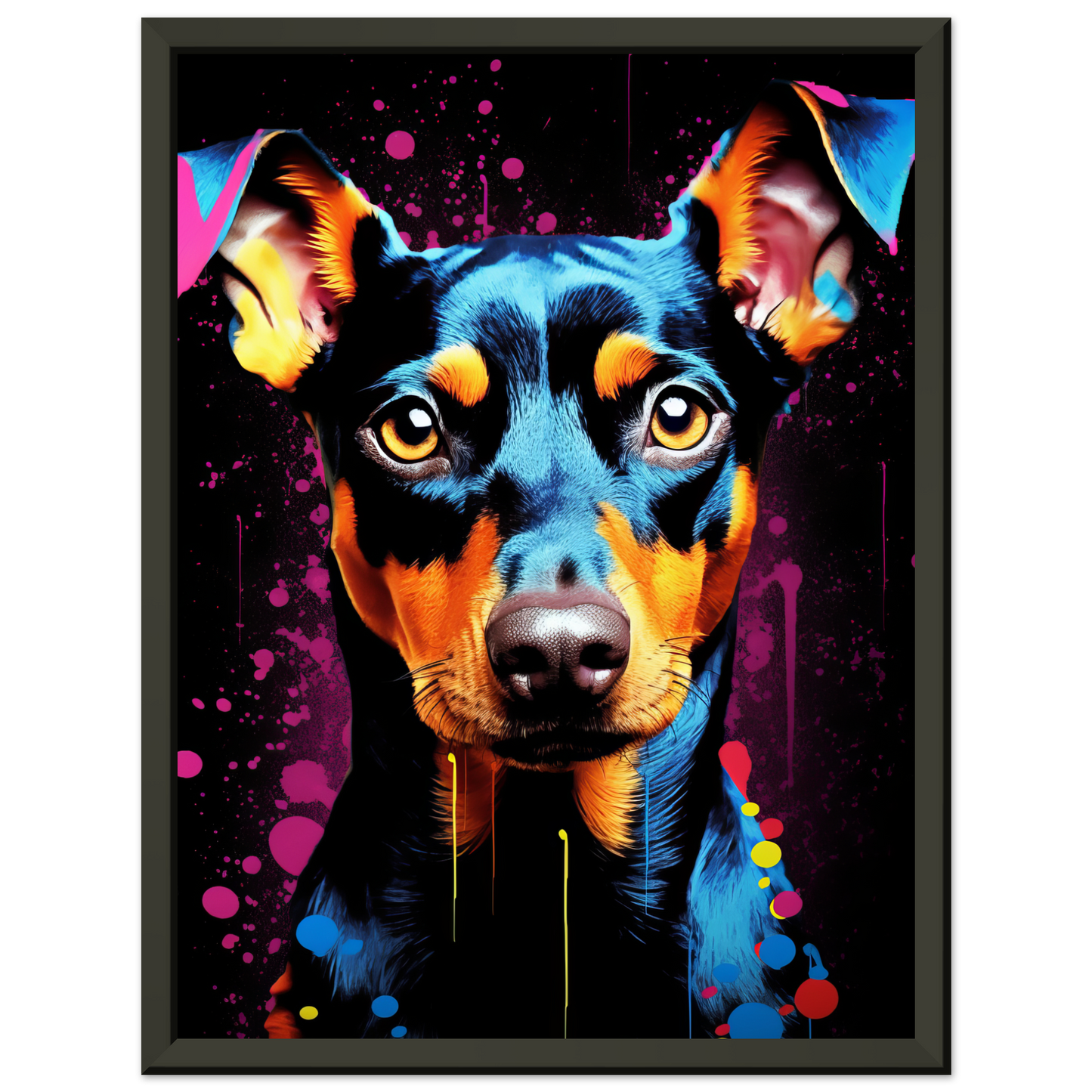 Deutscher Pinscher Pop-Art (DOG254)