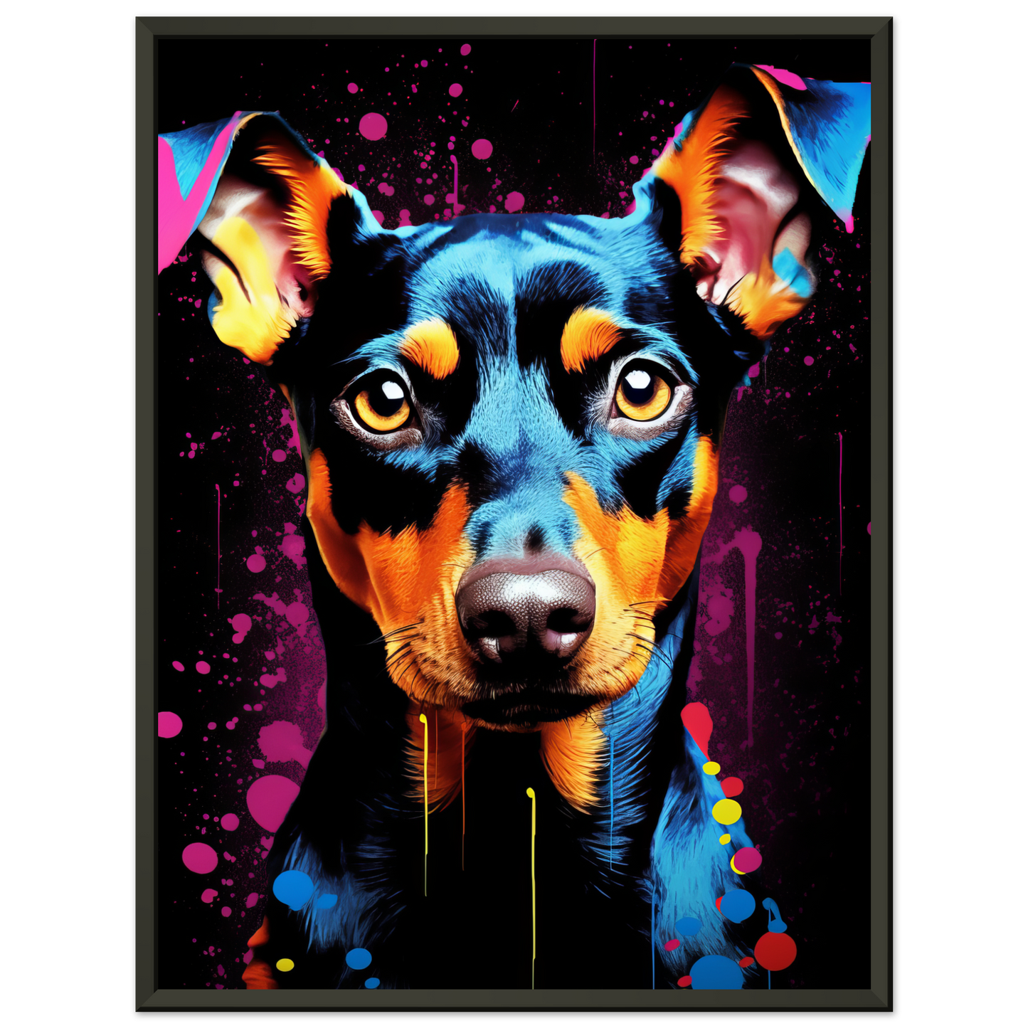 Deutscher Pinscher Pop-Art (DOG254)