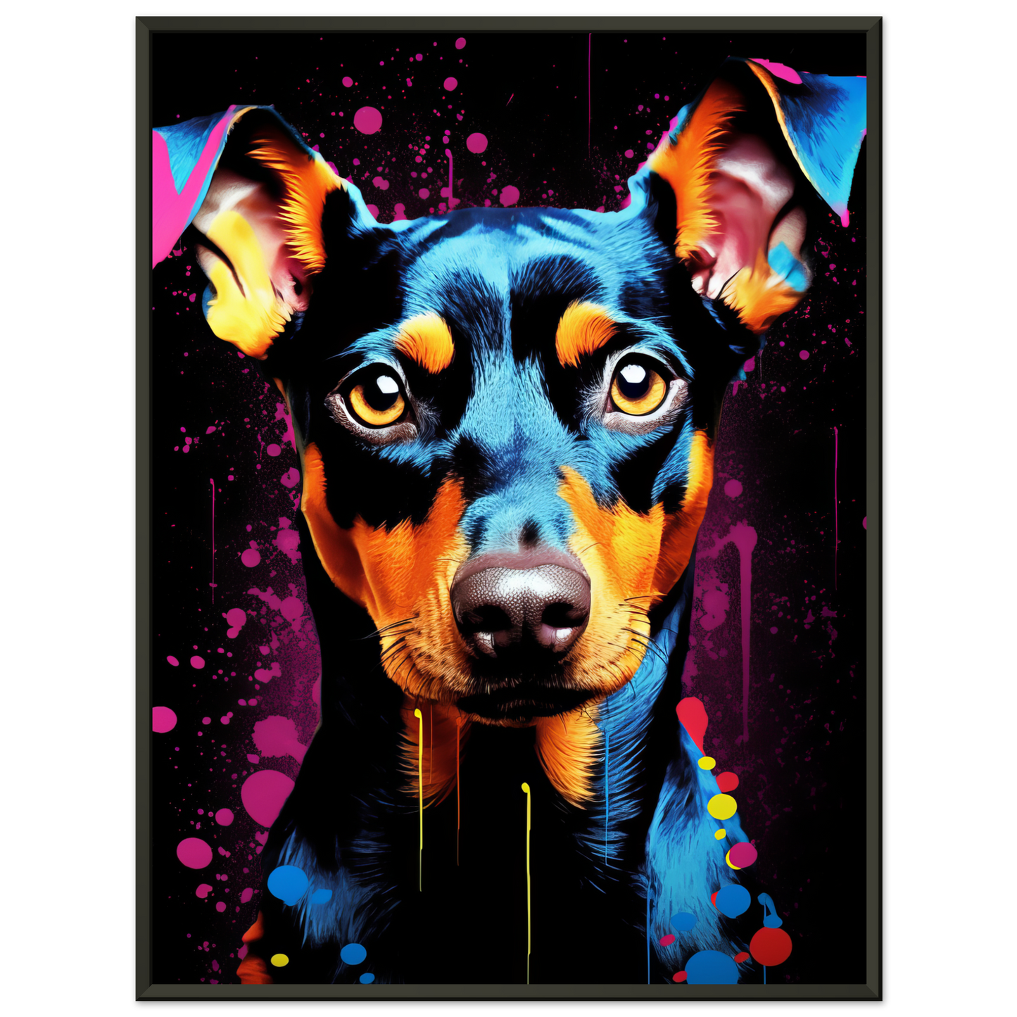 Deutscher Pinscher Pop-Art (DOG254)