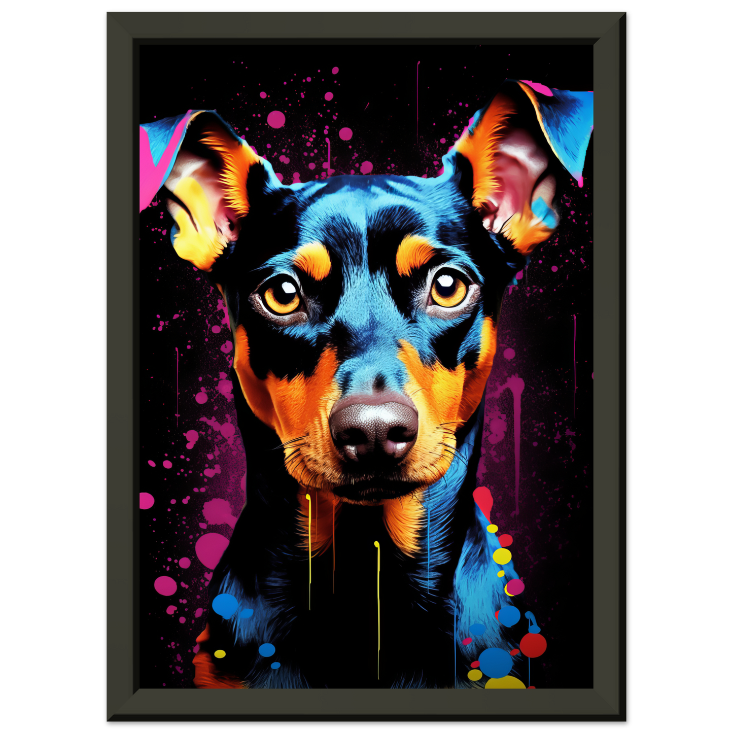 Deutscher Pinscher Pop-Art (DOG254)