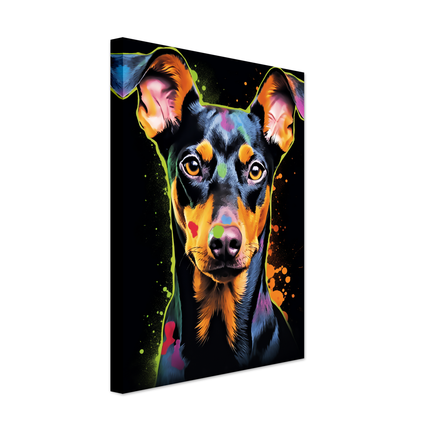 Deutscher Pinscher Pop-Art (DOG256)