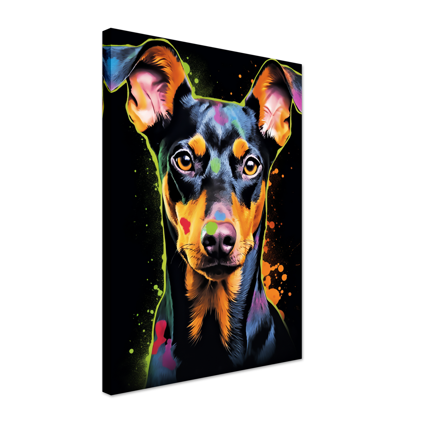 Deutscher Pinscher Pop-Art (DOG256)