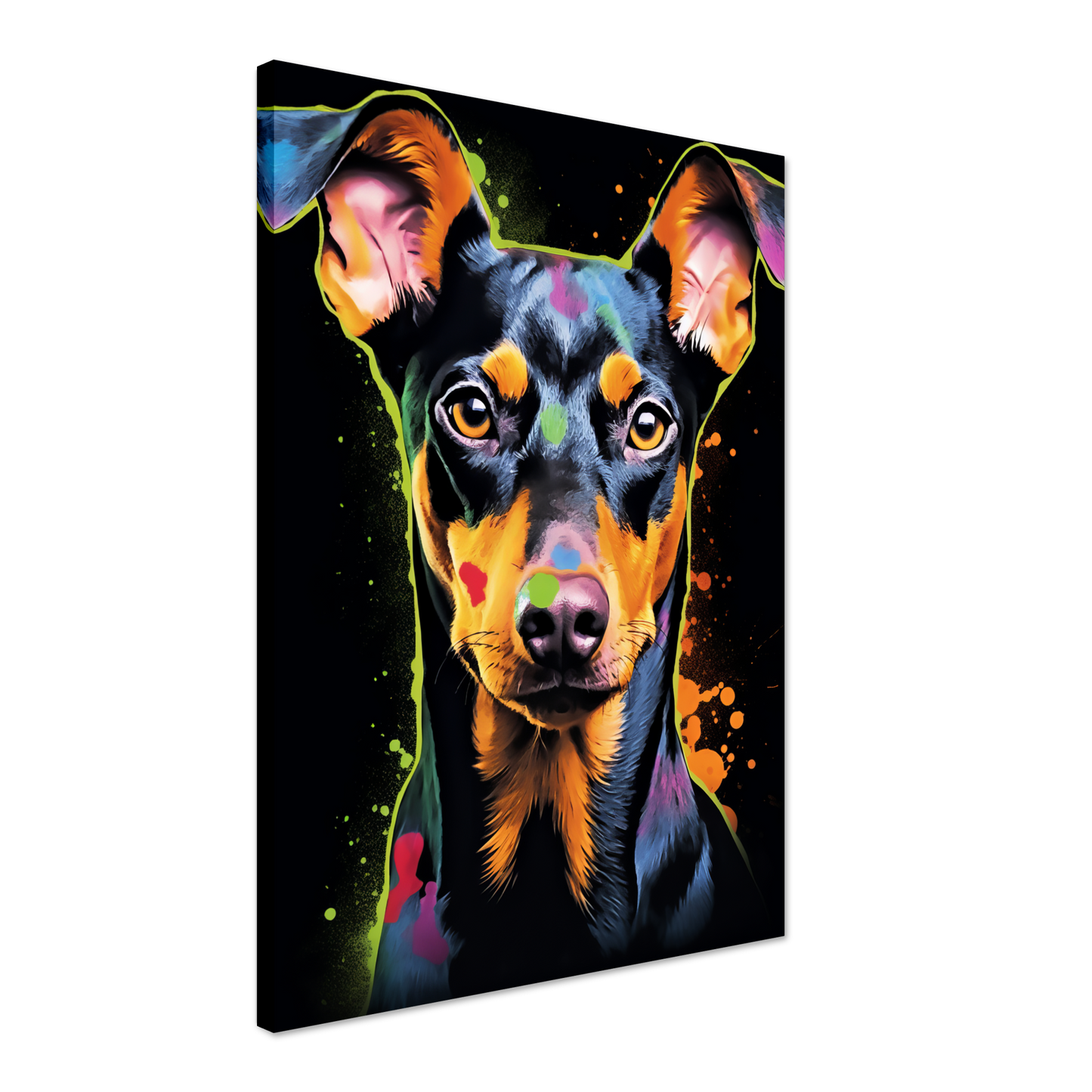Deutscher Pinscher Pop-Art (DOG256)
