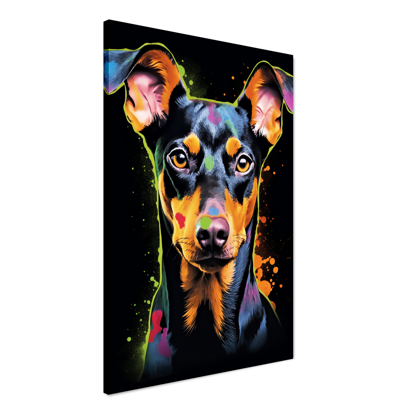 Deutscher Pinscher Pop-Art (DOG256)