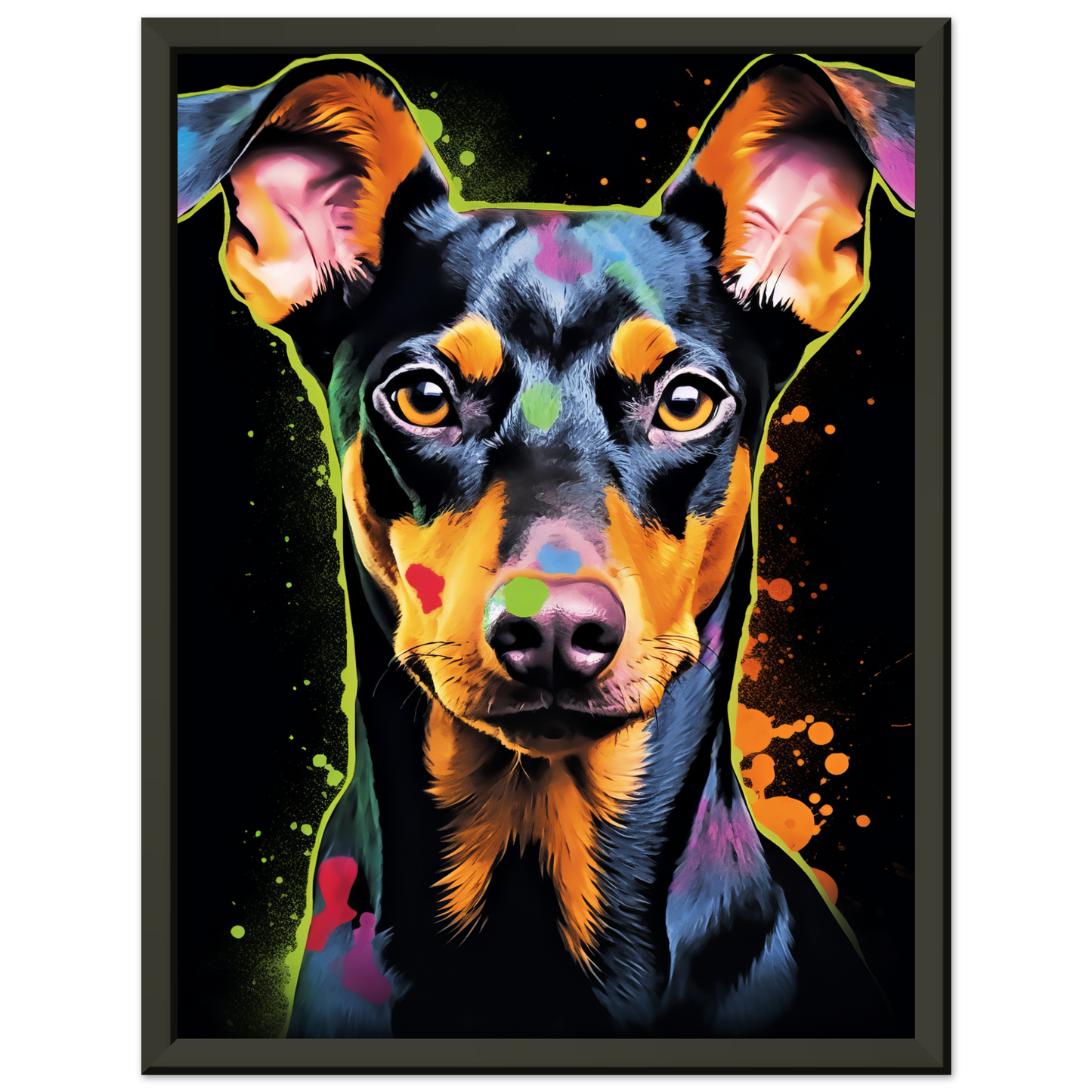 Deutscher Pinscher Pop-Art (DOG256)