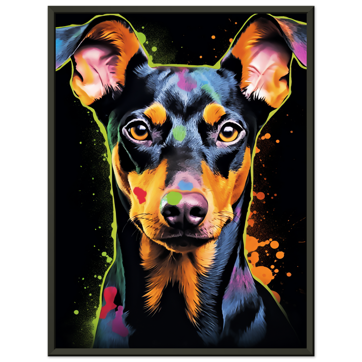 Deutscher Pinscher Pop-Art (DOG256)