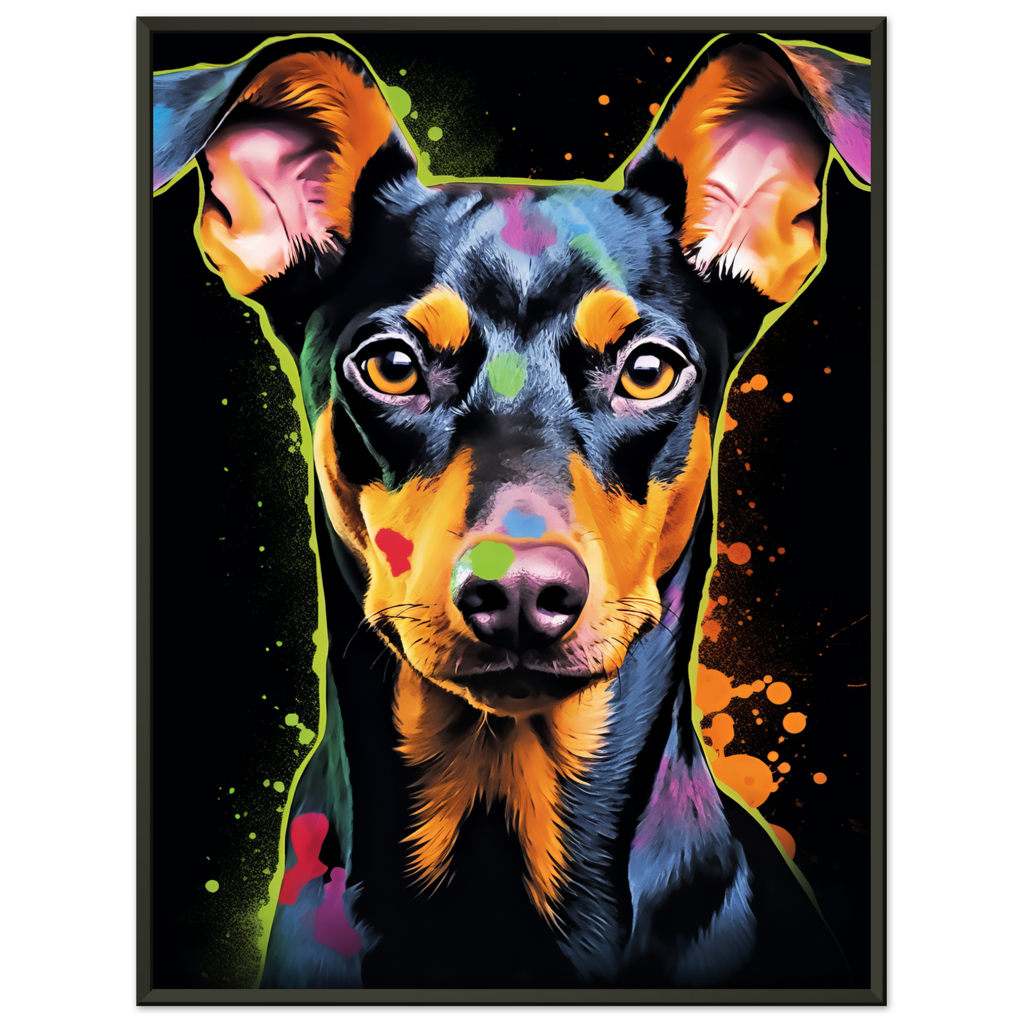 Deutscher Pinscher Pop-Art (DOG256)