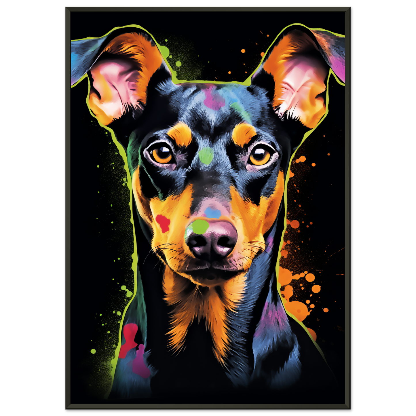 Deutscher Pinscher Pop-Art (DOG256)