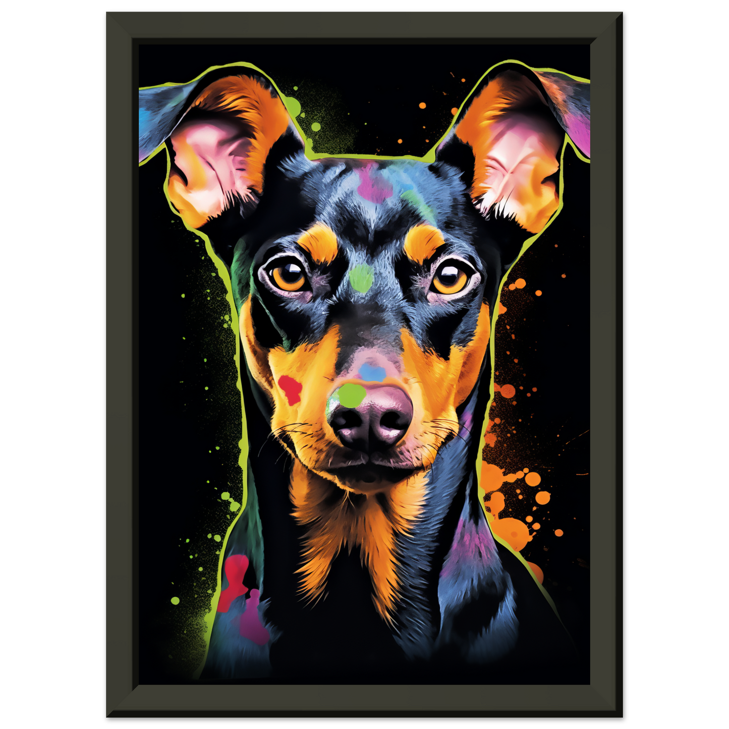 Deutscher Pinscher Pop-Art (DOG256)