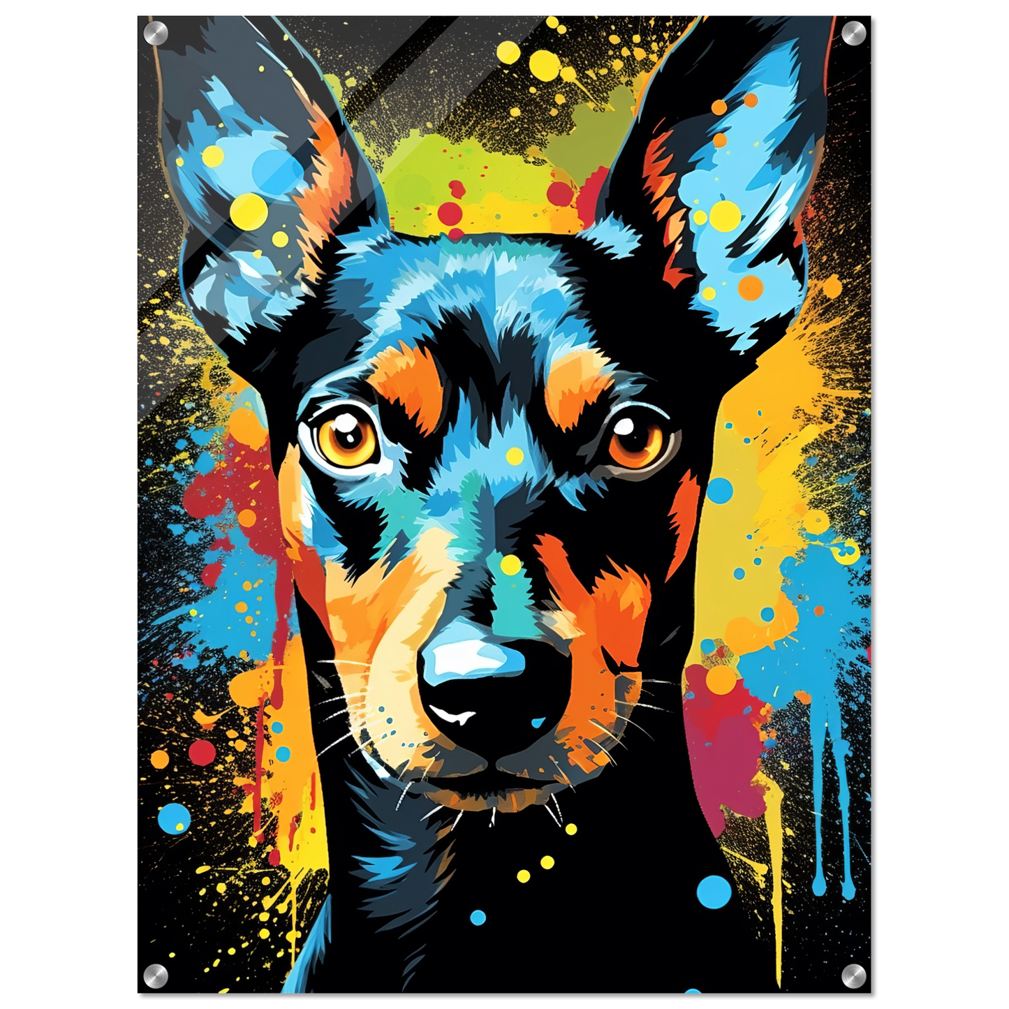 Deutscher Pinscher Pop-Art (DOG253)