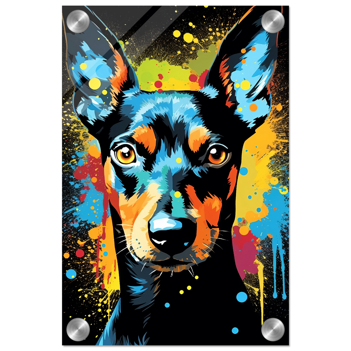 Deutscher Pinscher Pop-Art (DOG253)
