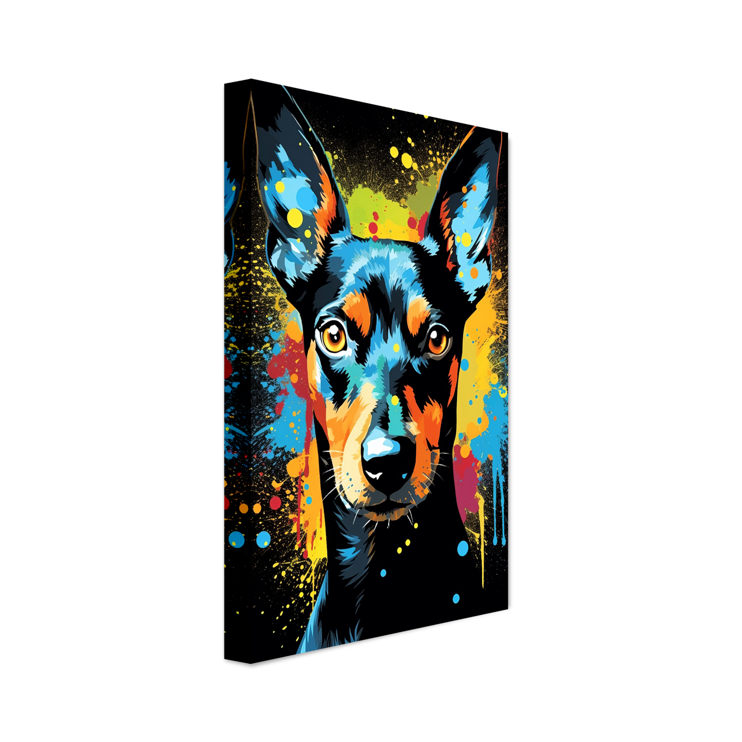 Deutscher Pinscher Pop-Art (DOG253)