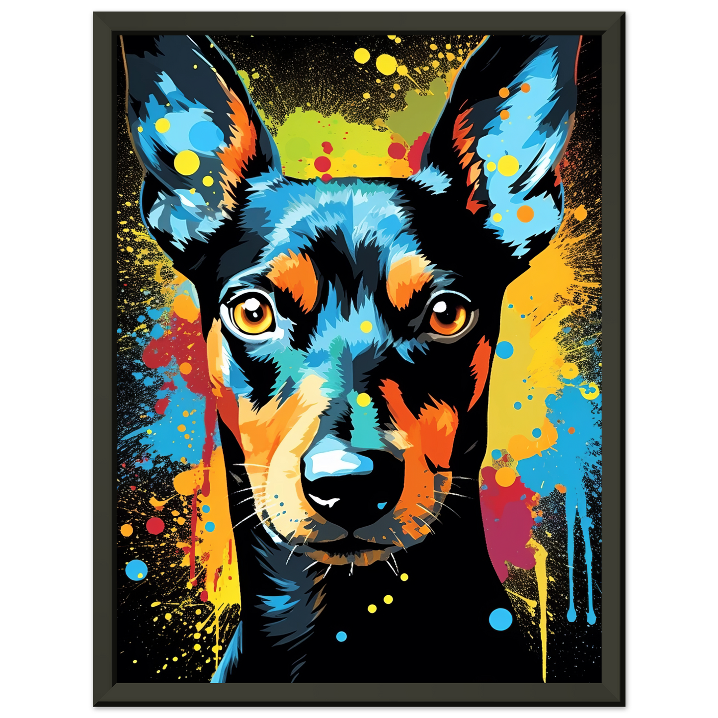 Deutscher Pinscher Pop-Art (DOG253)