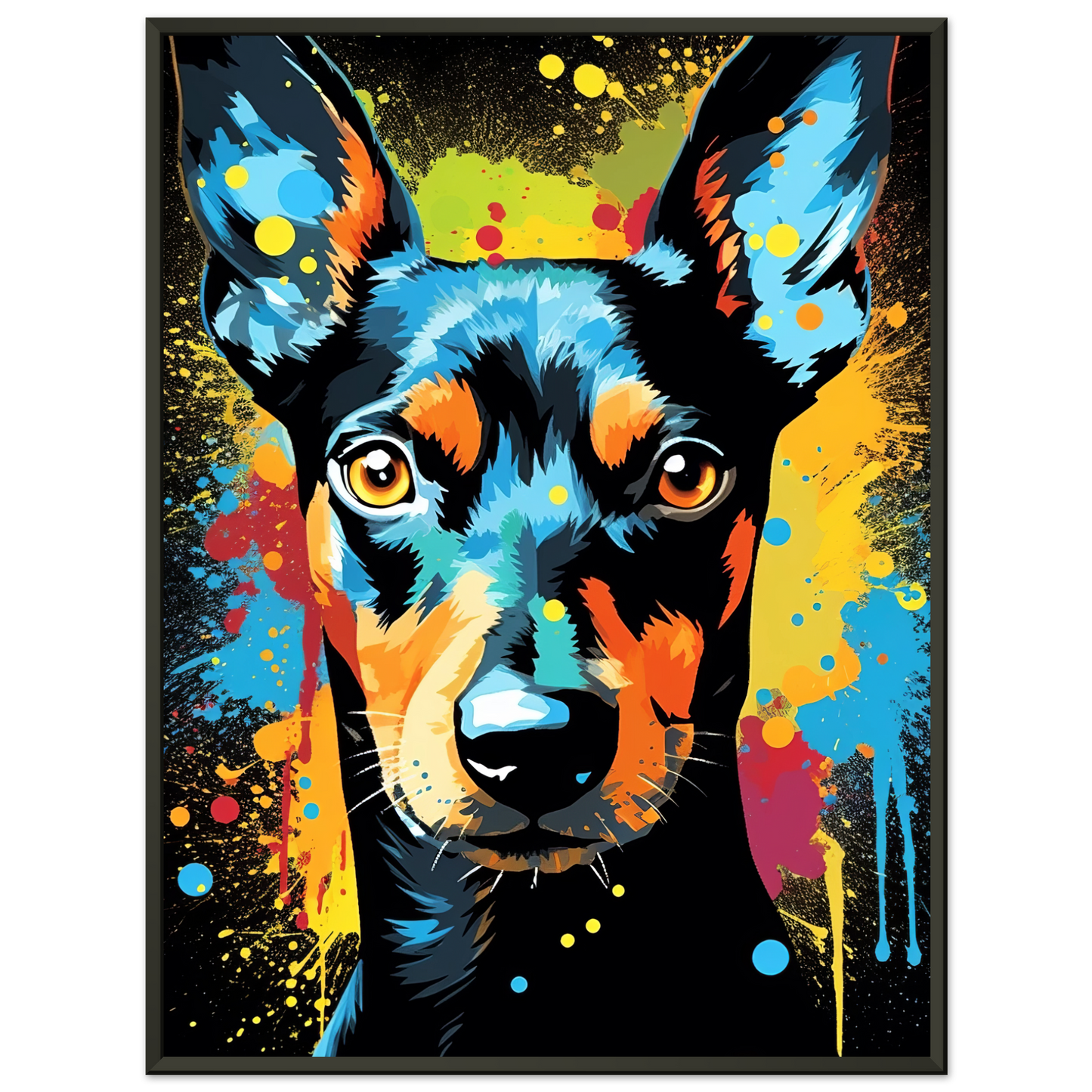 Deutscher Pinscher Pop-Art (DOG253)