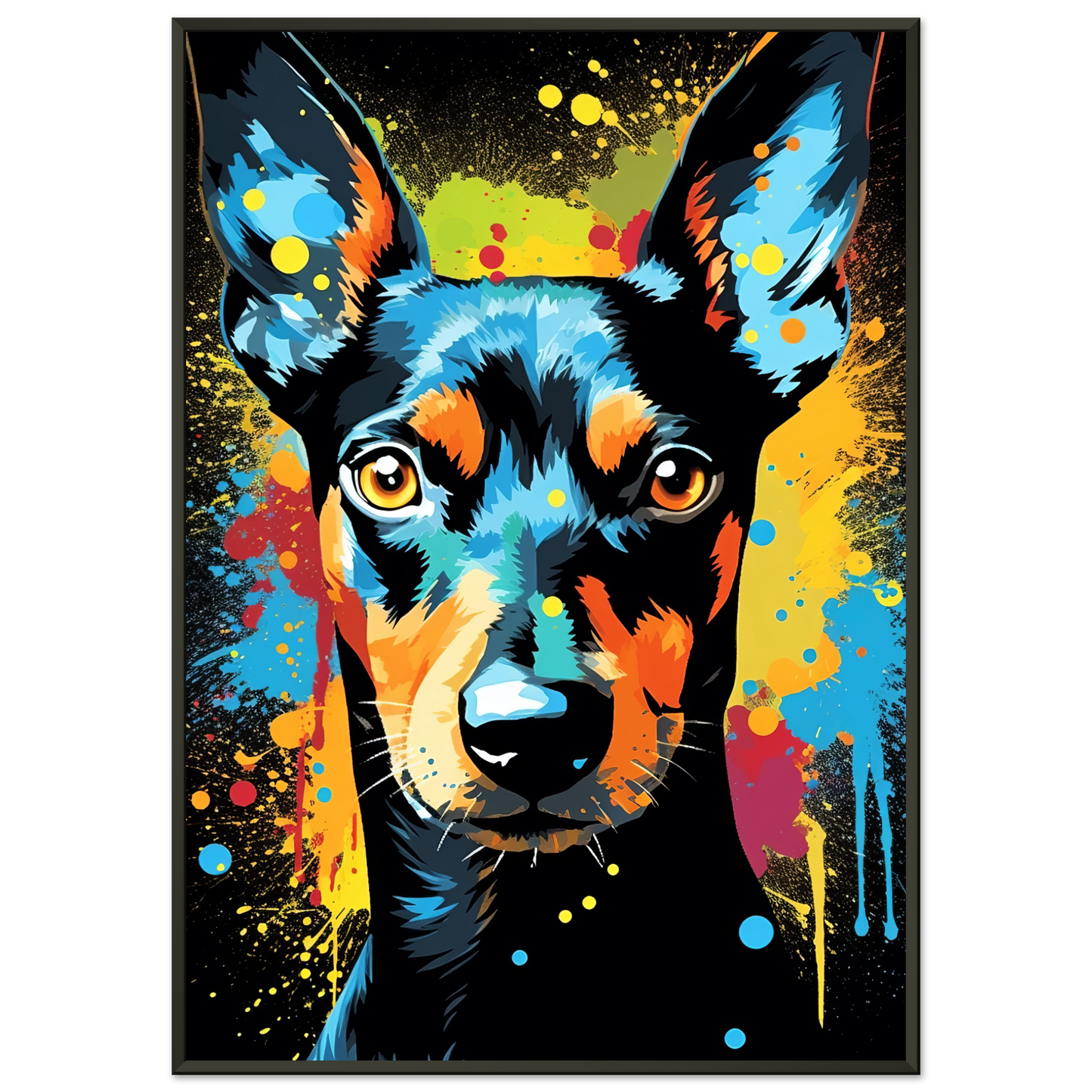 Deutscher Pinscher Pop-Art (DOG253)
