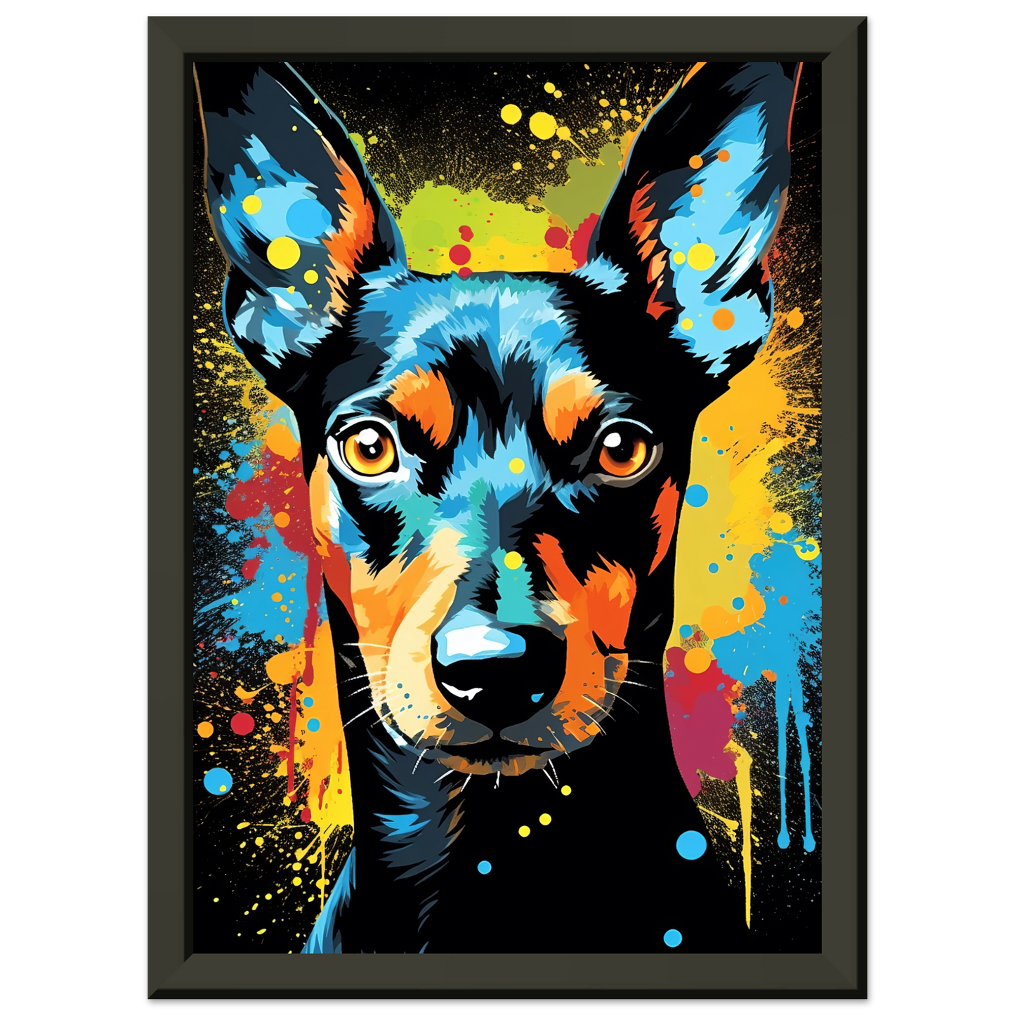 Deutscher Pinscher Pop-Art (DOG253)