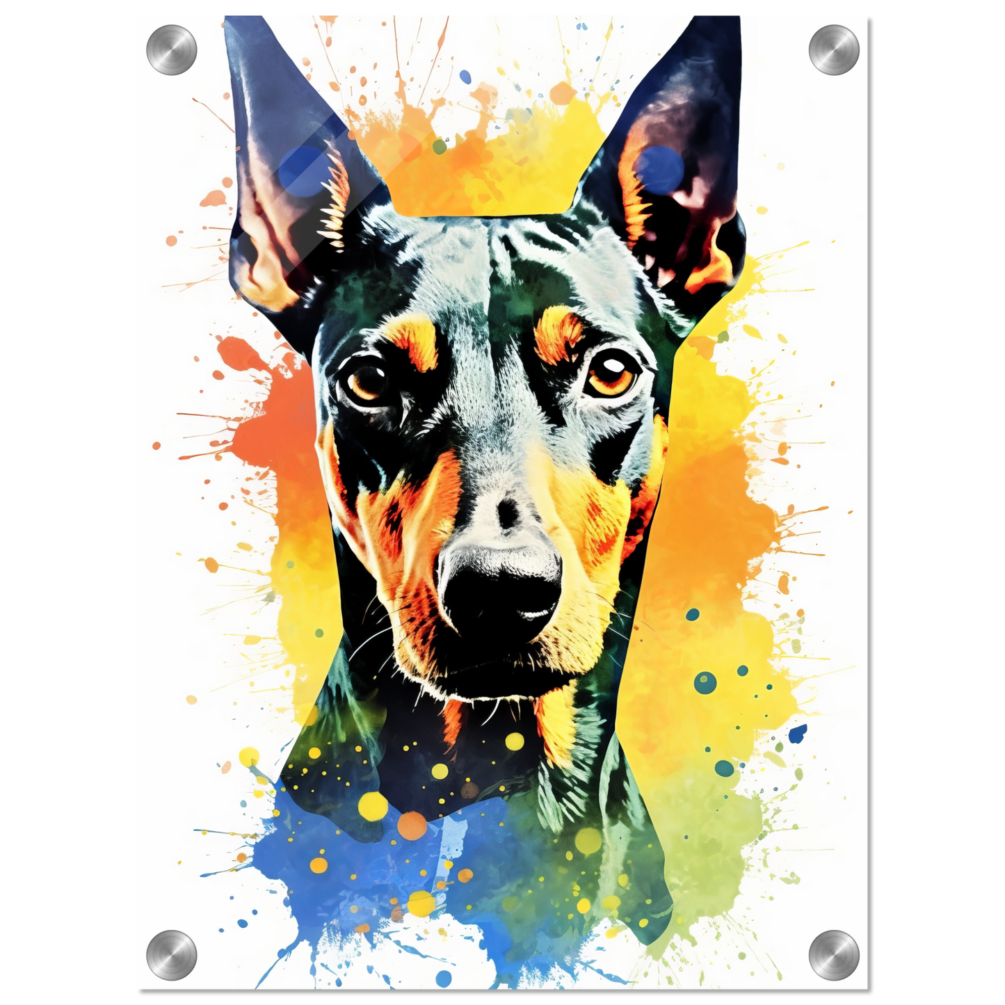 Deutscher Pinscher Pop-Art (DOG263)