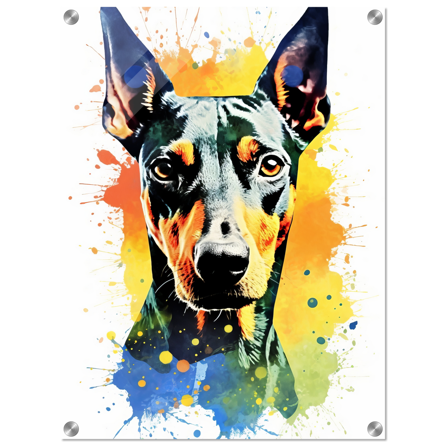 Deutscher Pinscher Pop-Art (DOG263)
