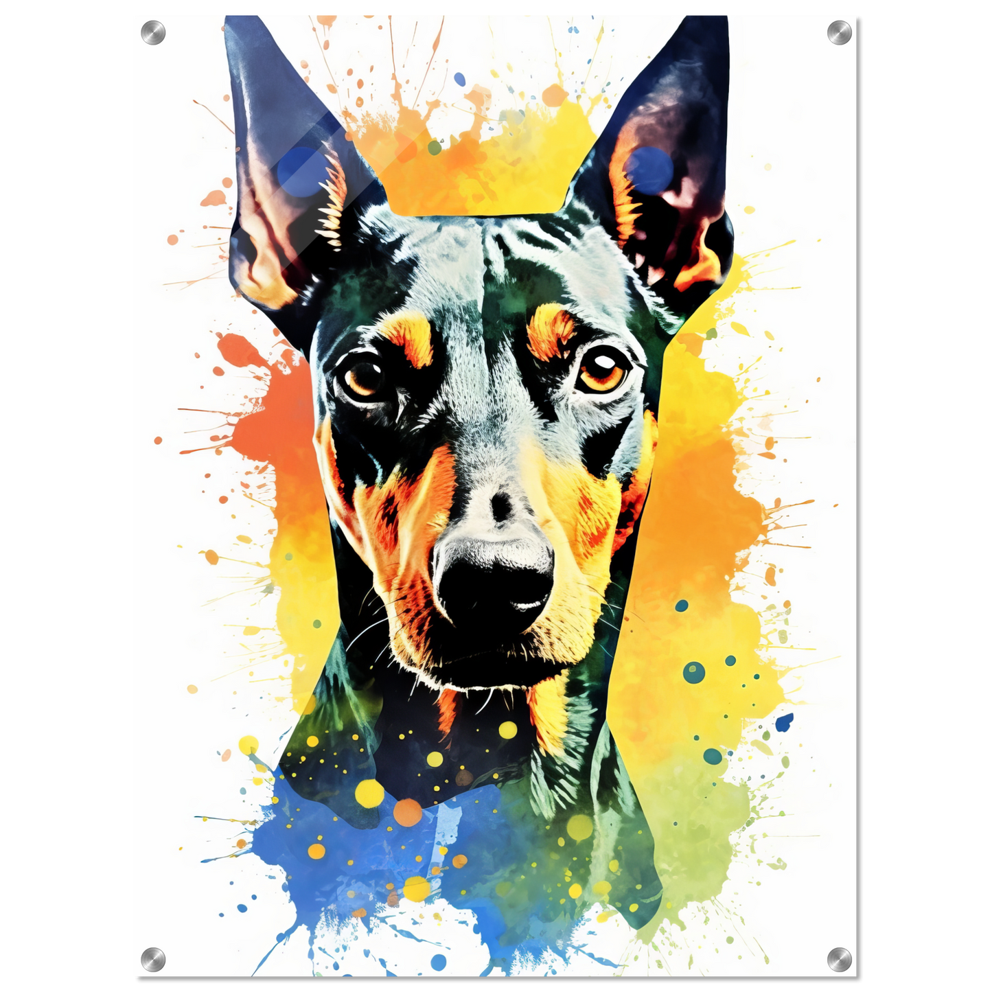 Deutscher Pinscher Pop-Art (DOG263)