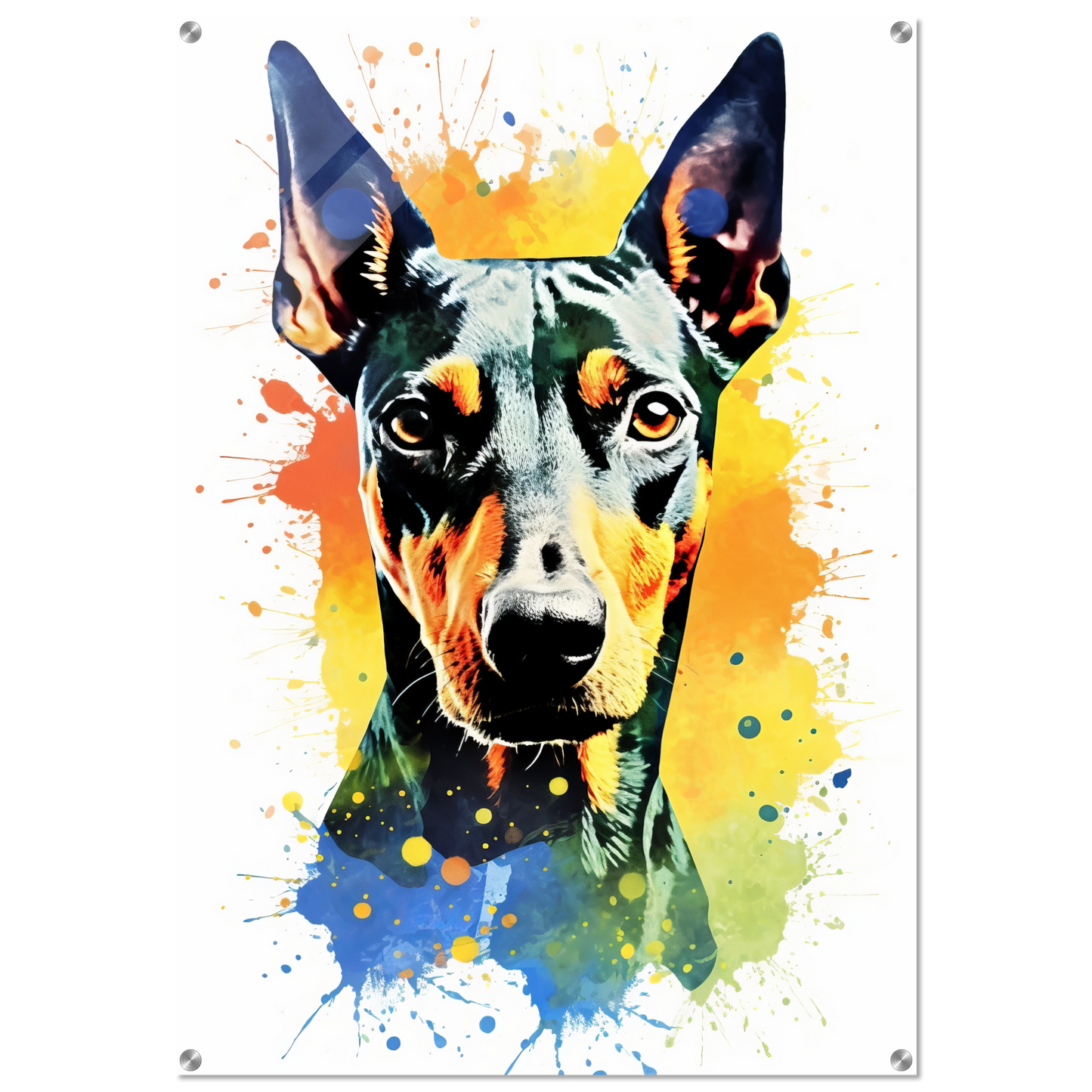Deutscher Pinscher Pop-Art (DOG263)