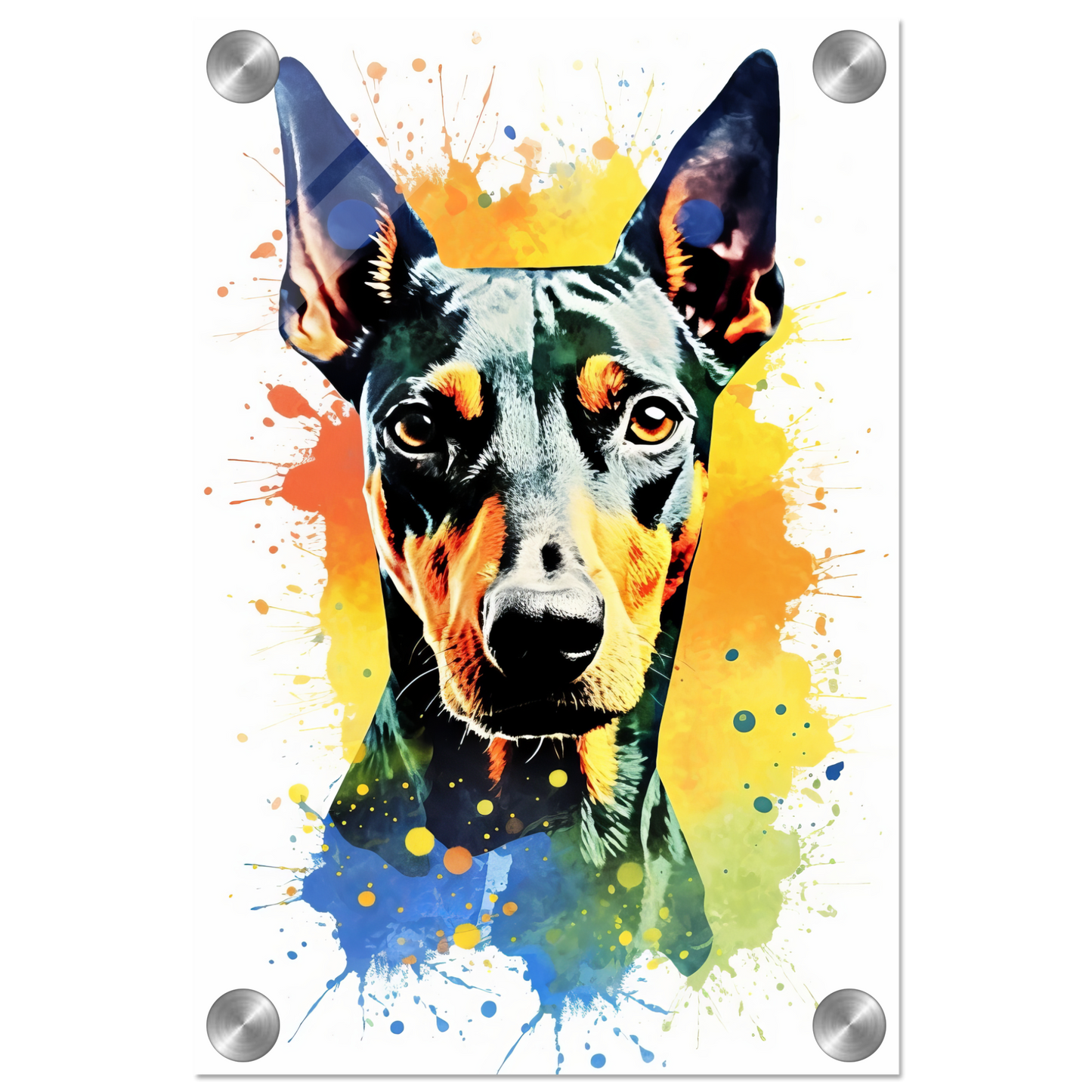 Deutscher Pinscher Pop-Art (DOG263)