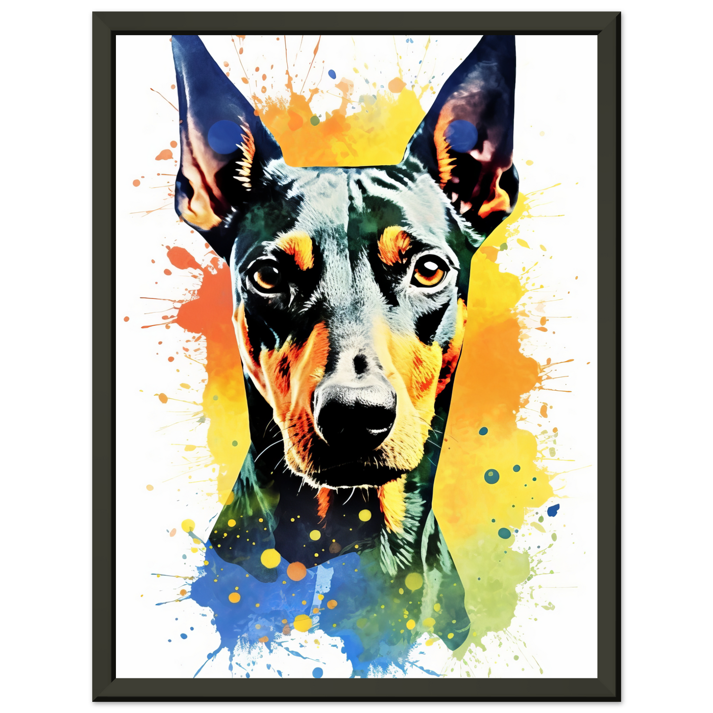 Deutscher Pinscher Pop-Art (DOG263)