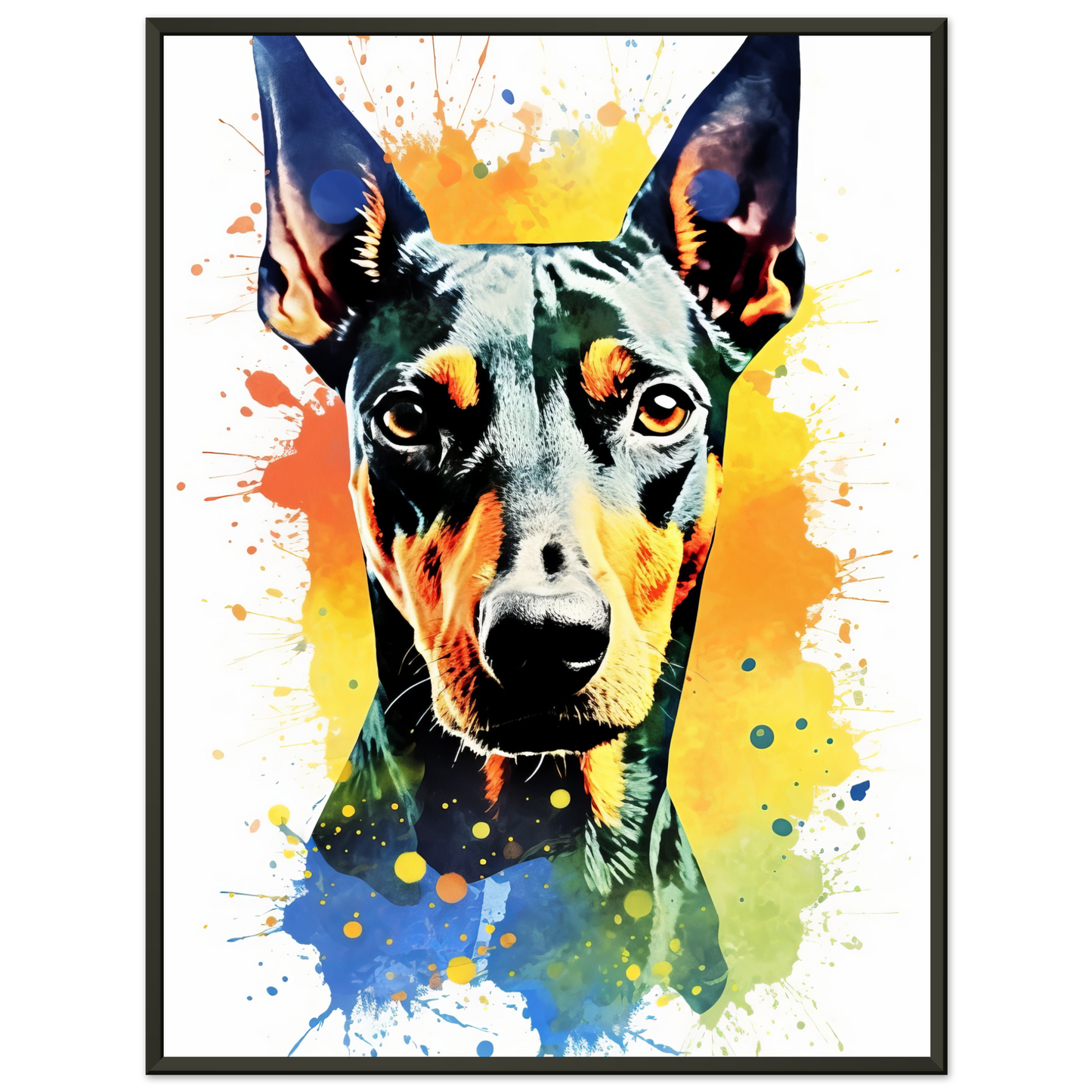 Deutscher Pinscher Pop-Art (DOG263)